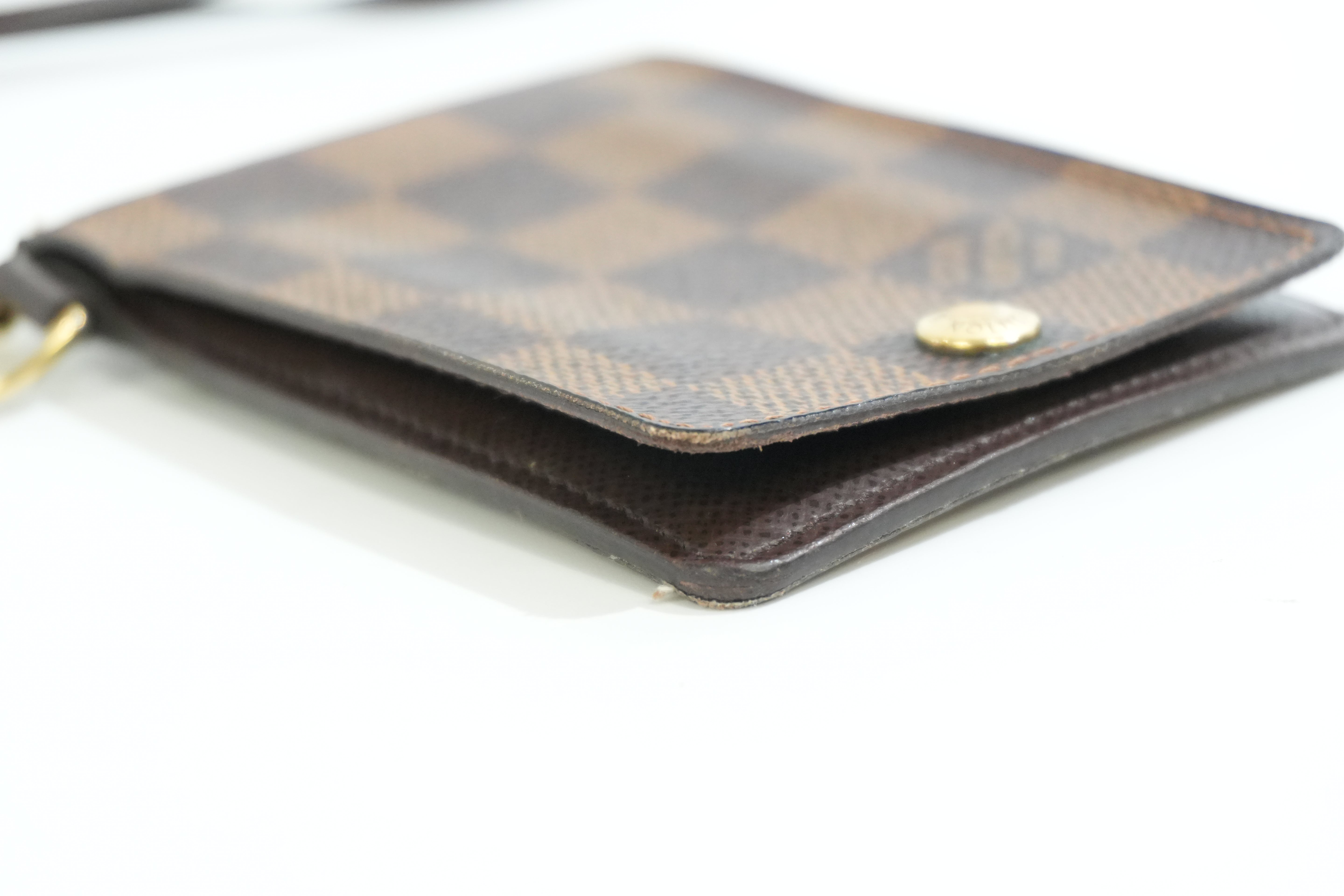 Pre-owned Louis Vuitton Damier Ebene Pass Case