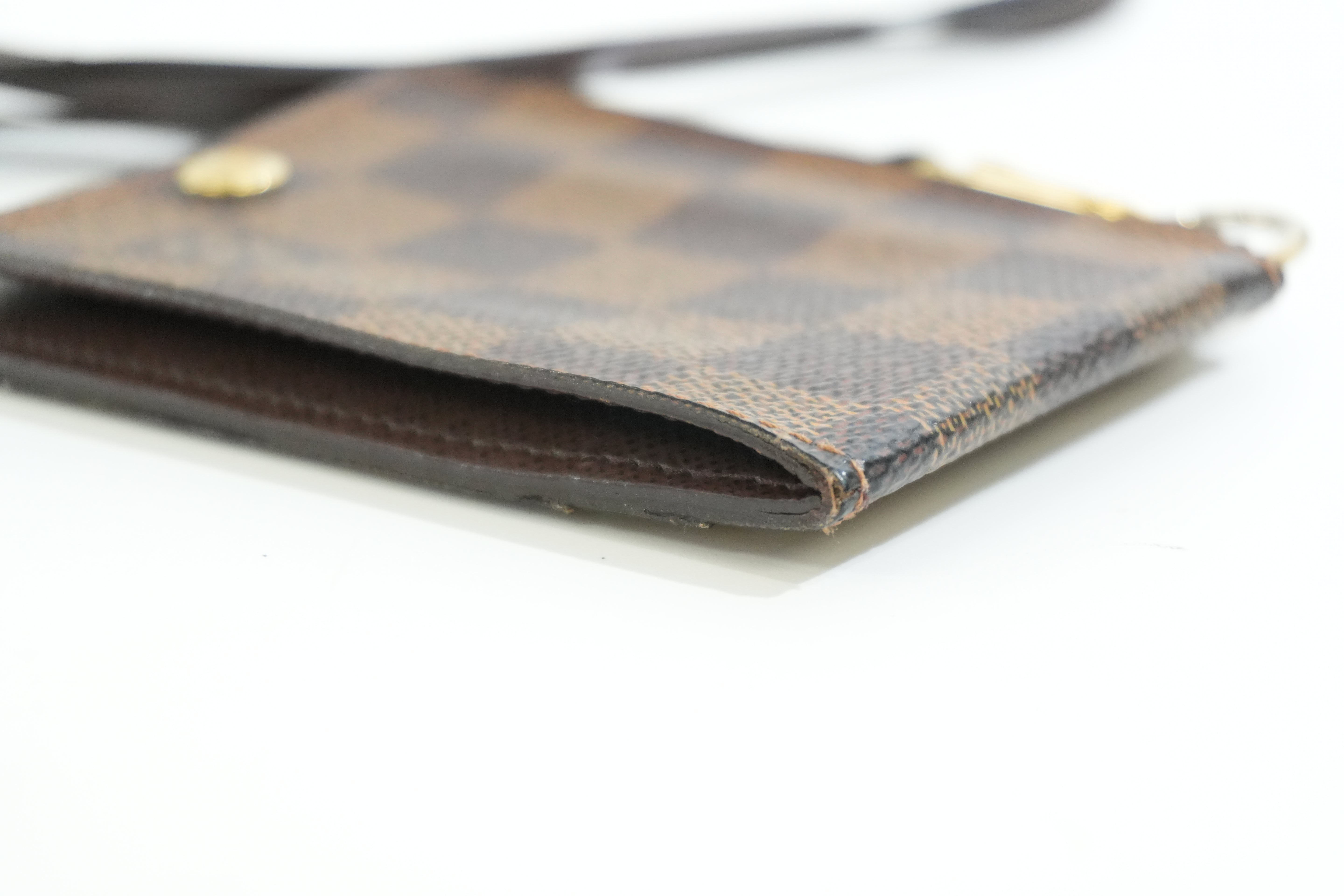 Pre-owned Louis Vuitton Damier Ebene Pass Case