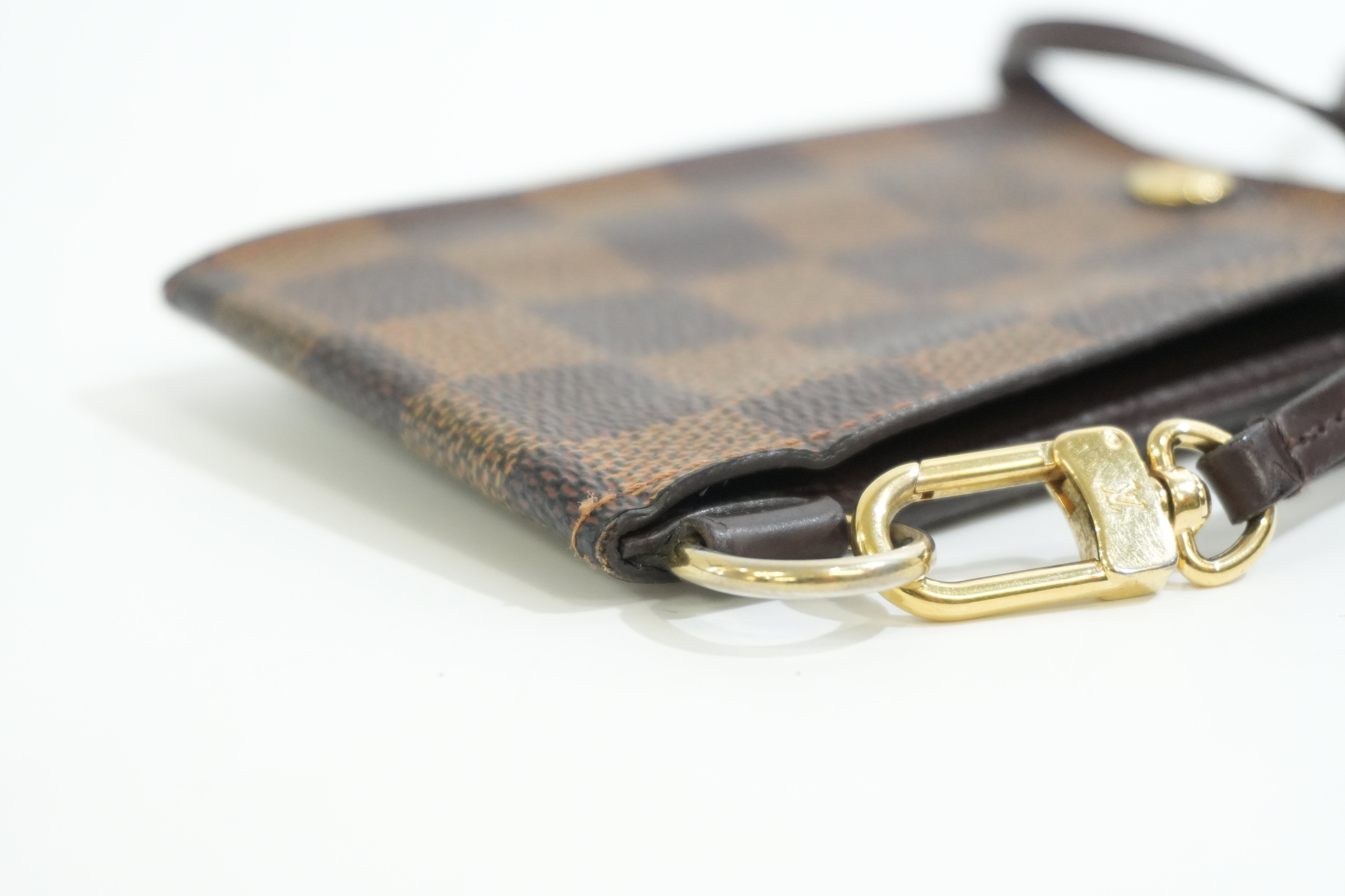 Pre-owned Louis Vuitton Damier Ebene Pass Case