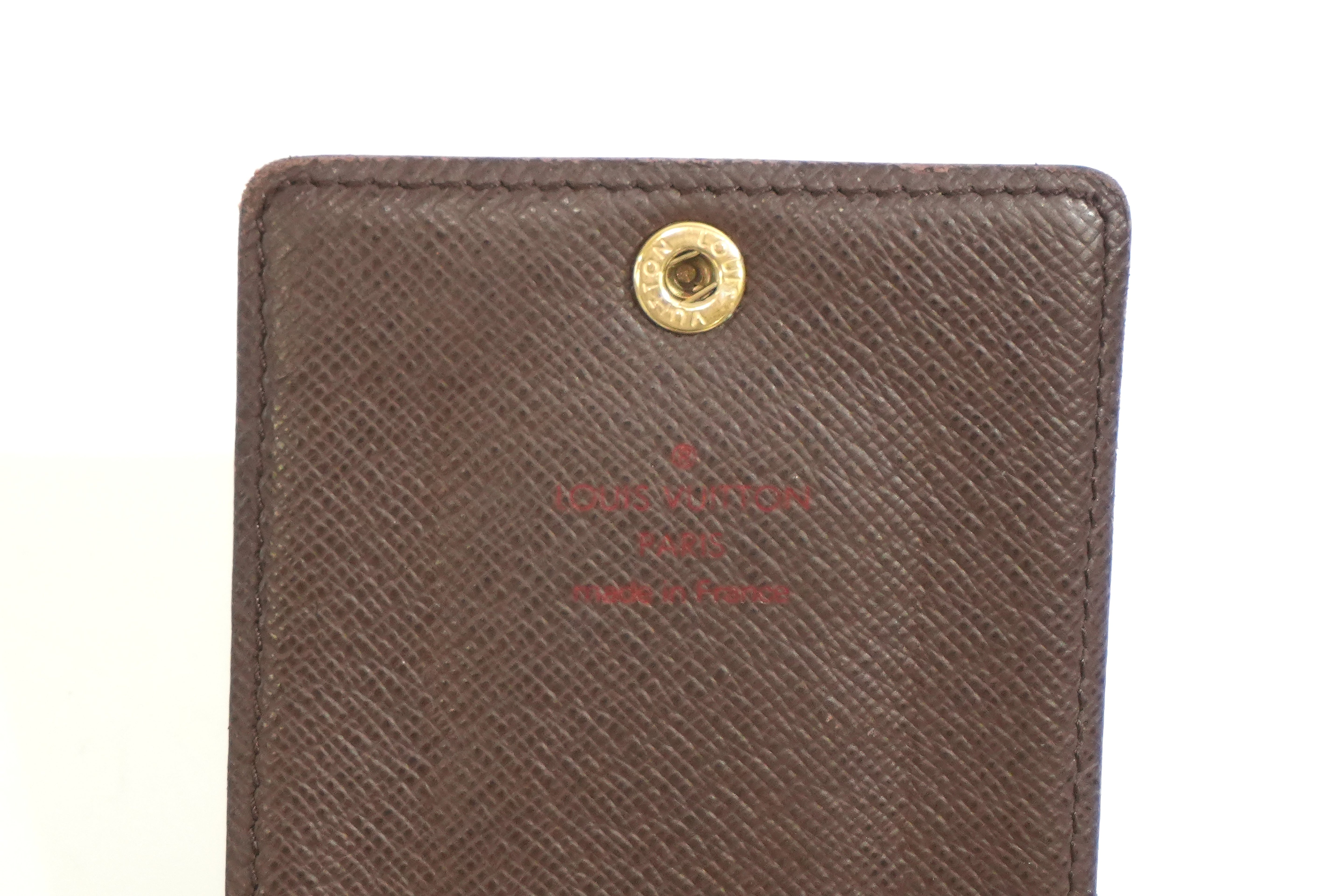 Pre-owned Louis Vuitton Damier Ebene Pass Case