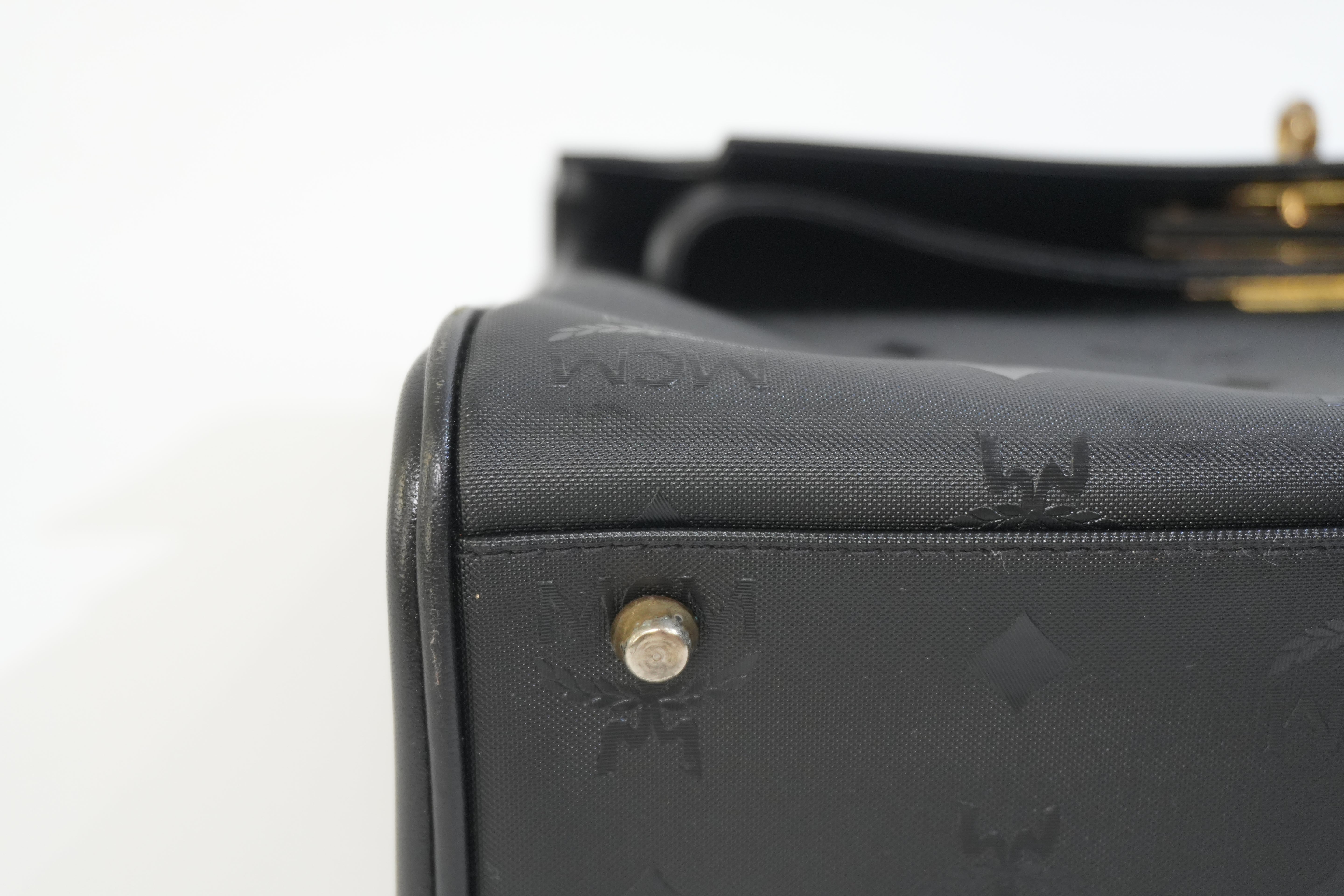 Pre-owned MCM Top Handle Handbag Black