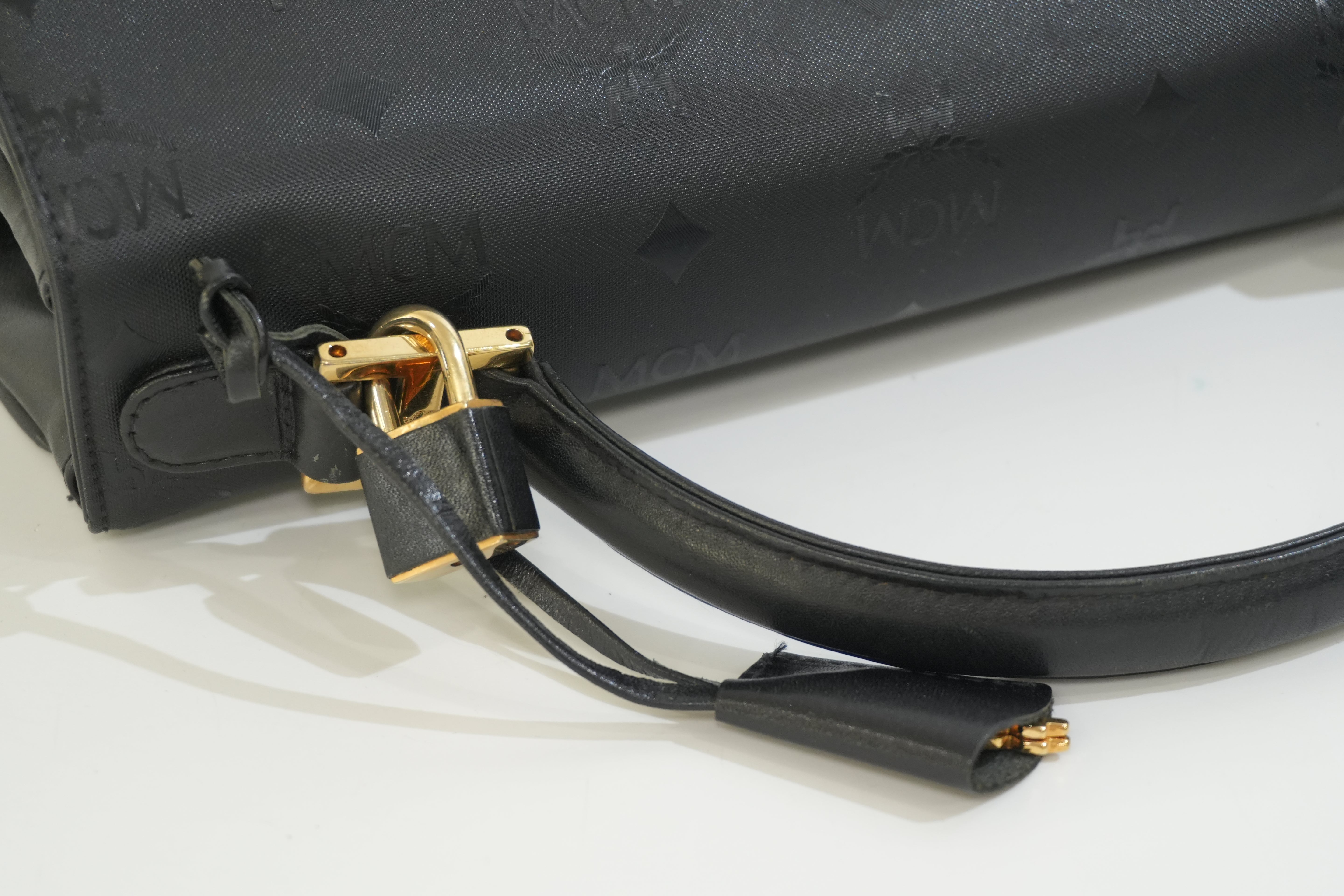 Pre-owned MCM Top Handle Handbag Black