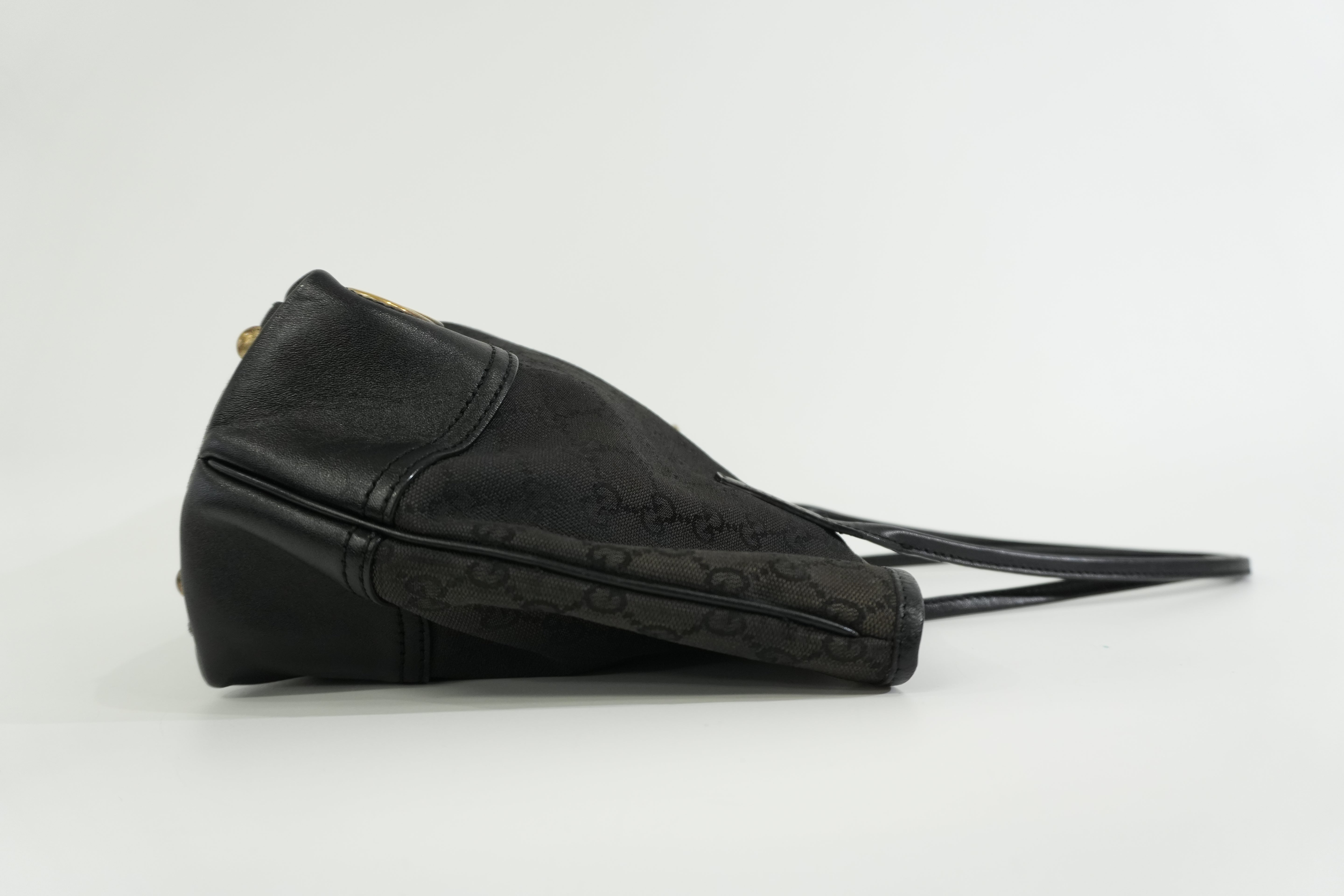 Pre-owned Gucci Guccisima Tote Bag Black