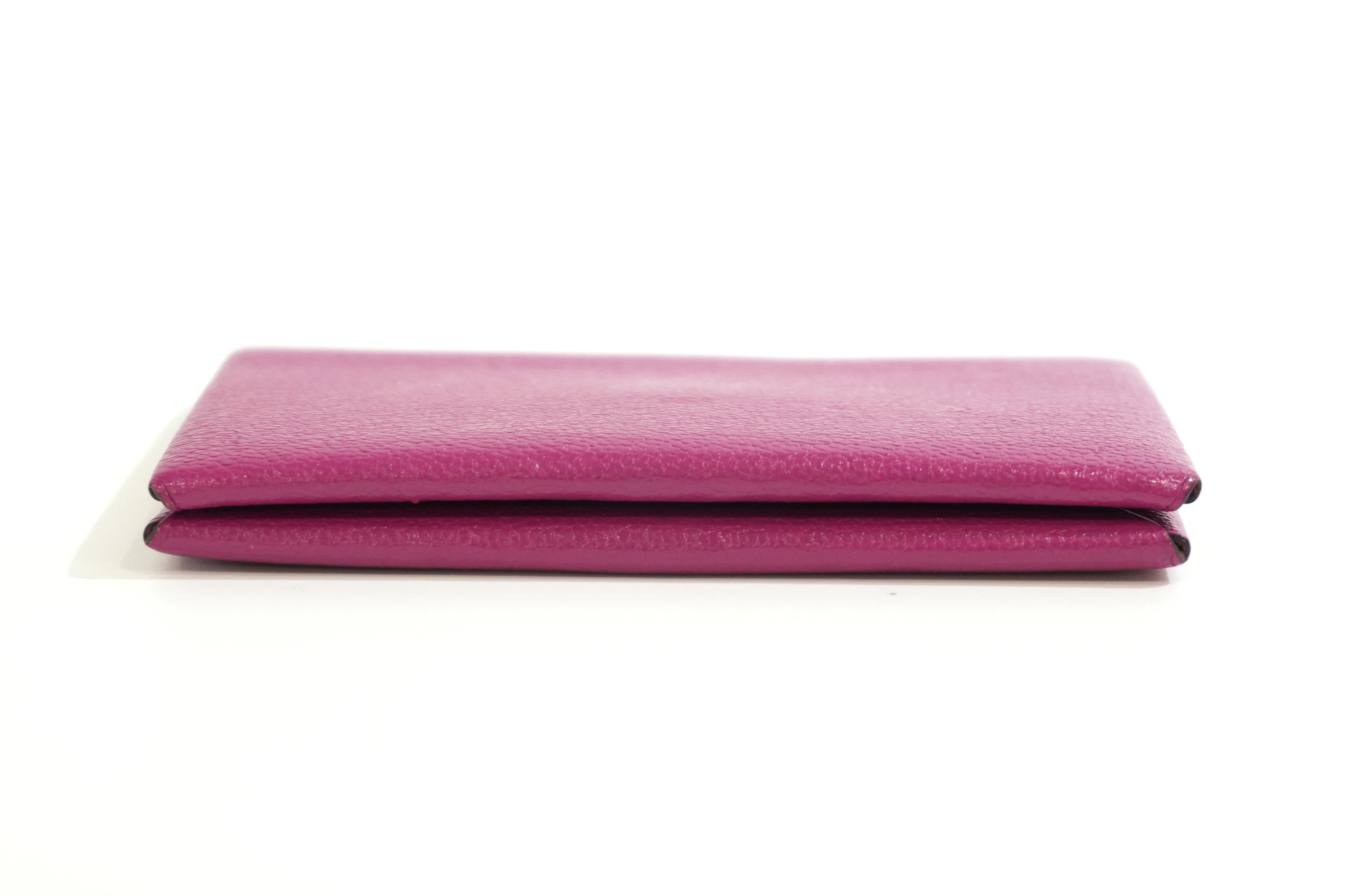 Pre-owned Hermes Card Case Pink
