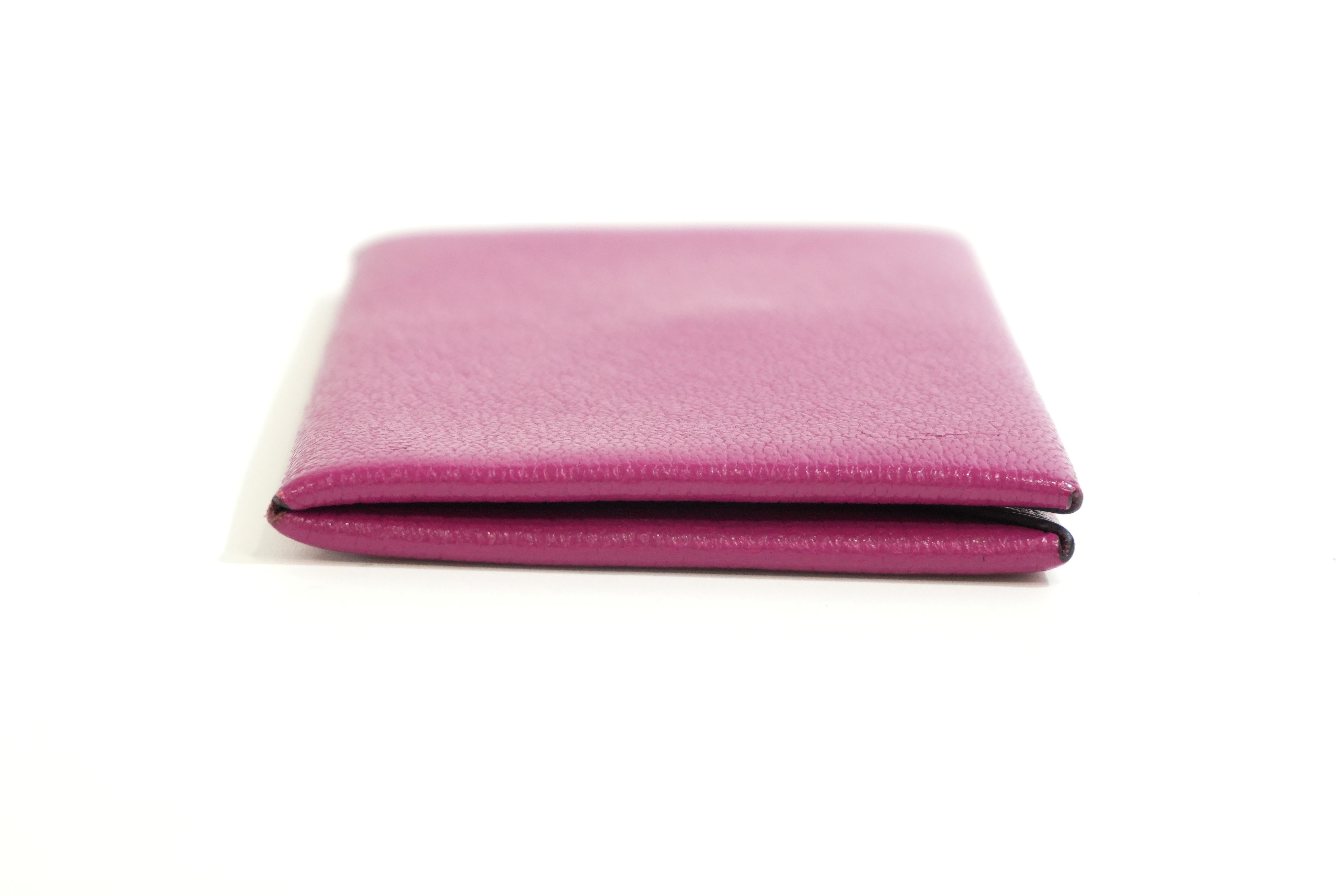 Pre-owned Hermes Card Case Pink