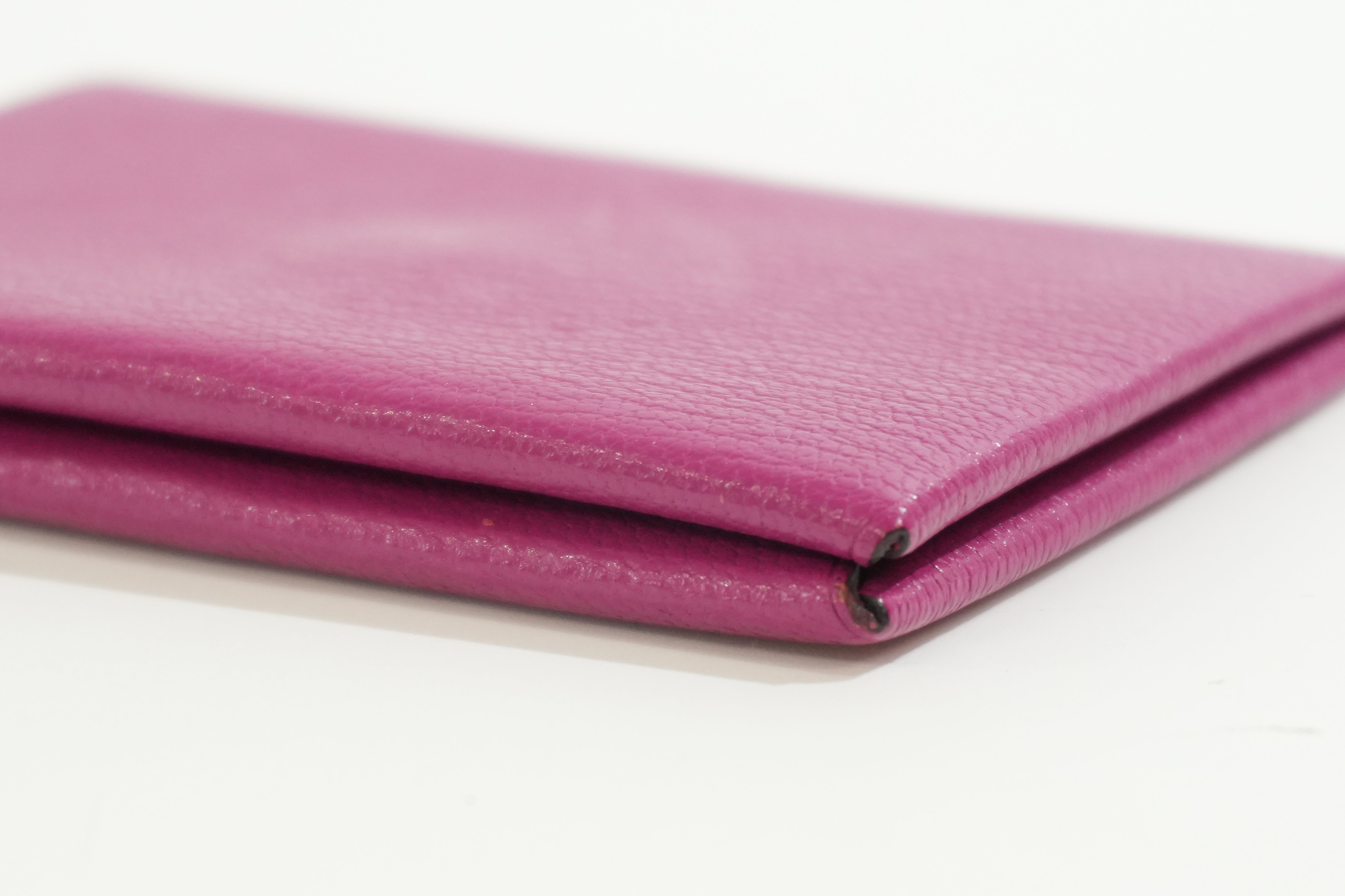 Pre-owned Hermes Card Case Pink