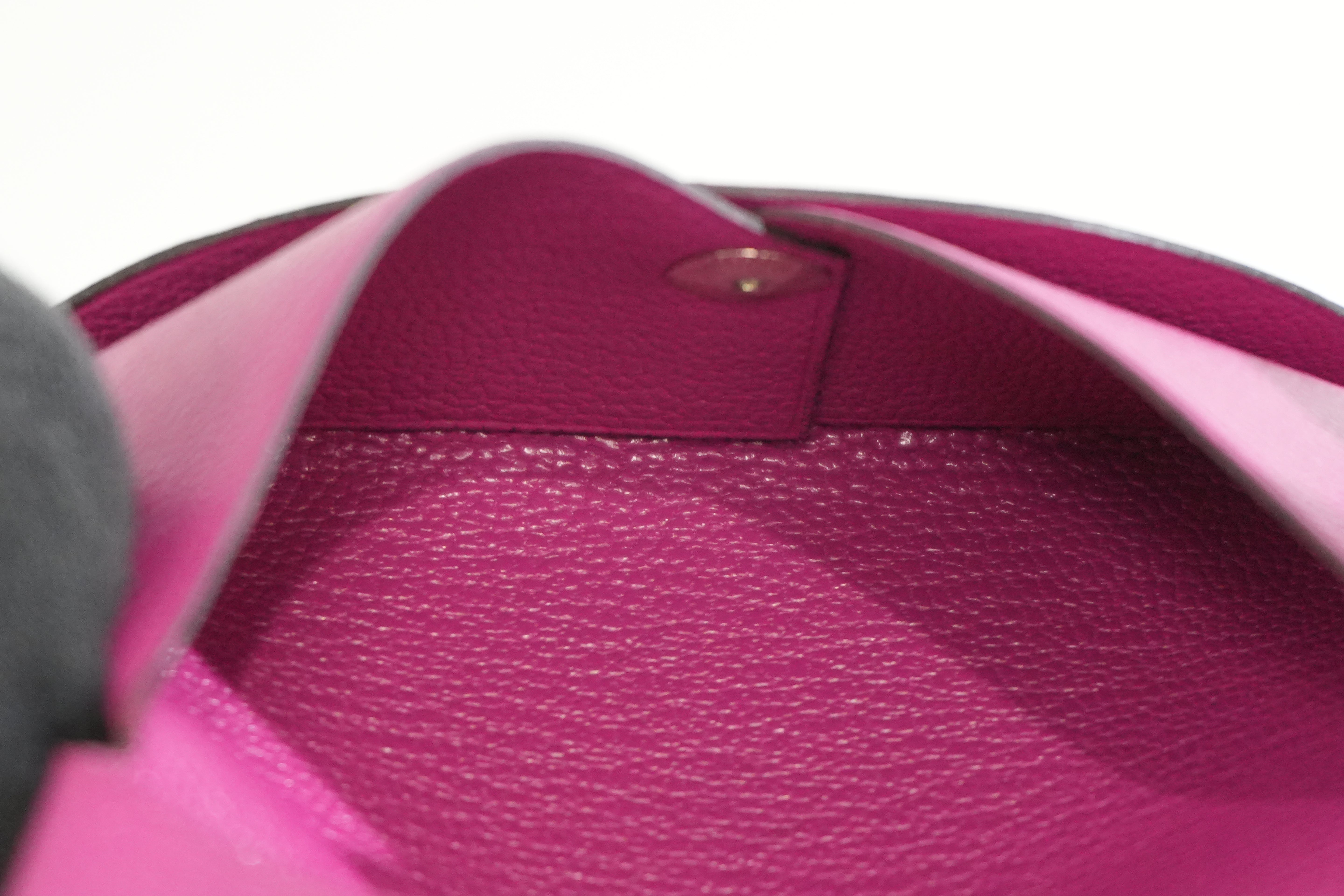 Pre-owned Hermes Card Case Pink