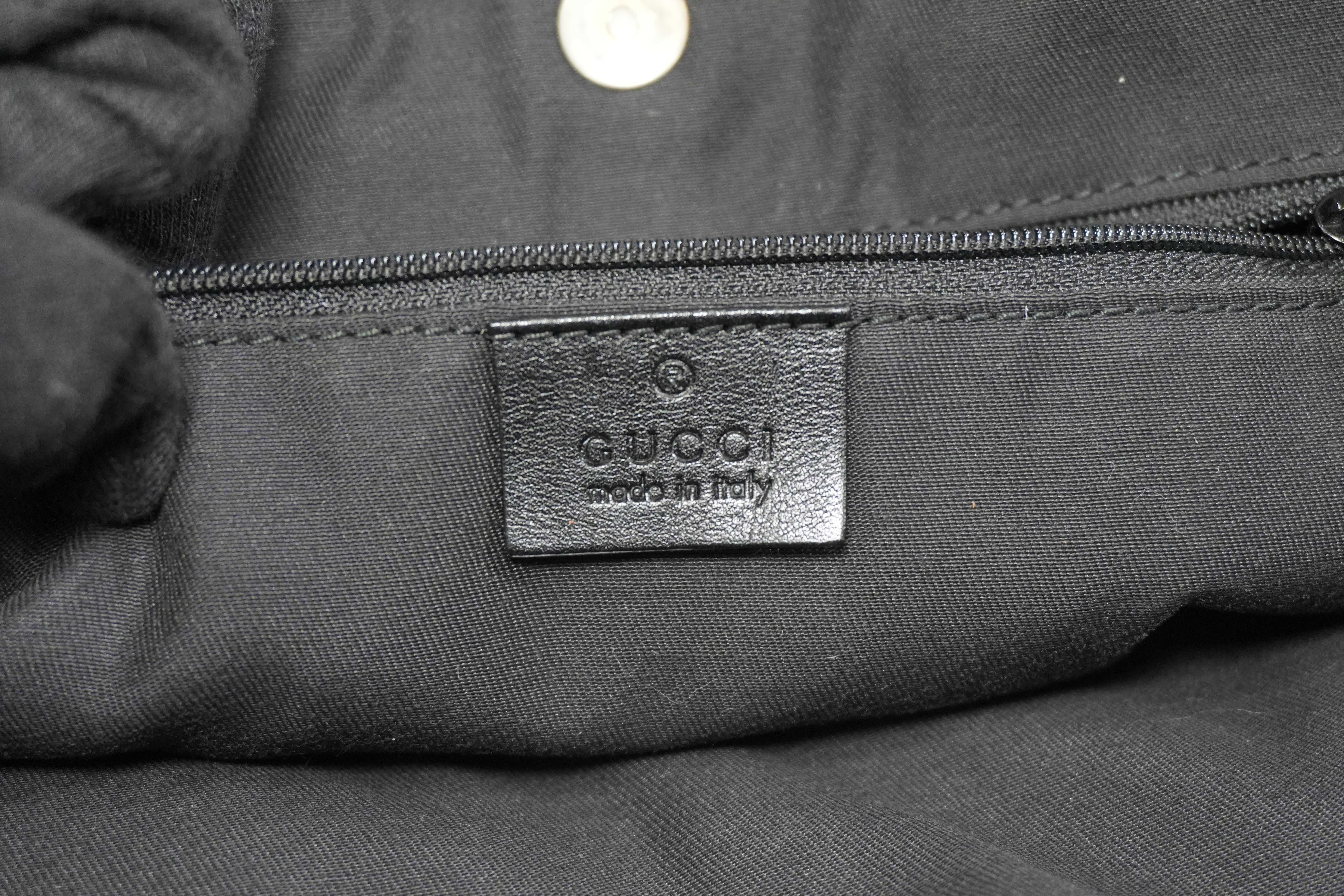 Pre-owned Gucci Guccisima Tote Bag Black
