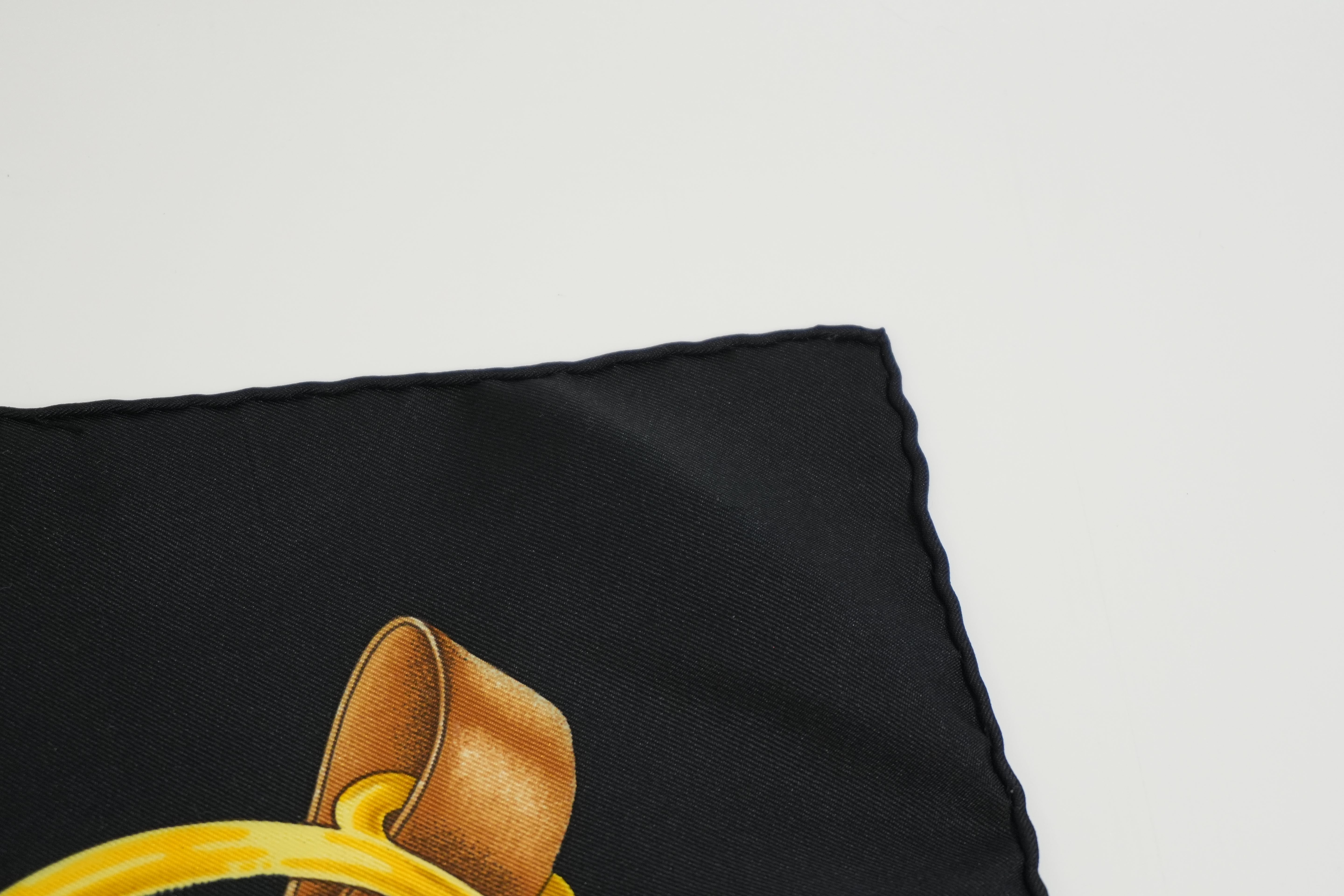Pre-owned Hermes Scarf Black