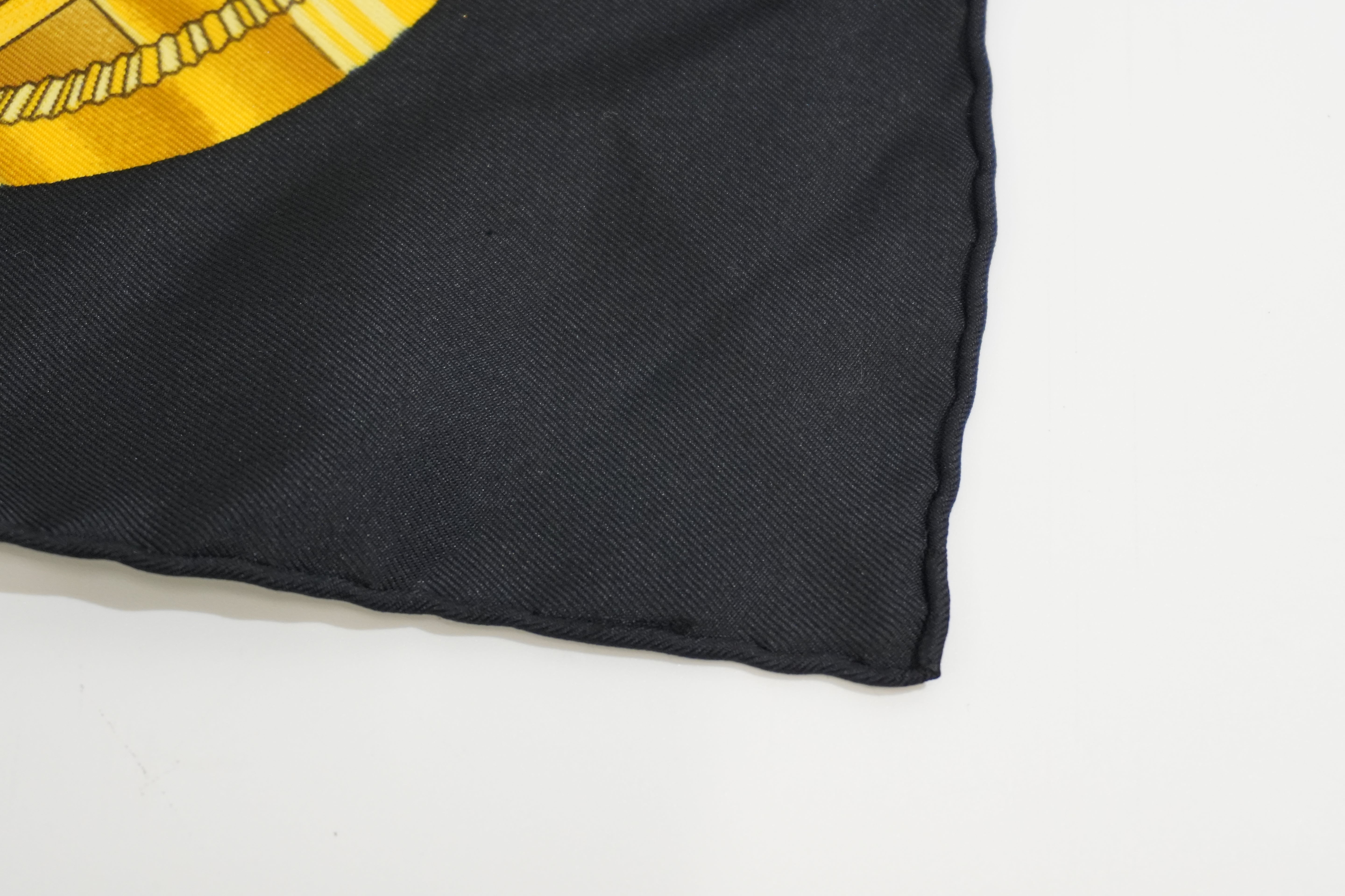 Pre-owned Hermes Scarf Black