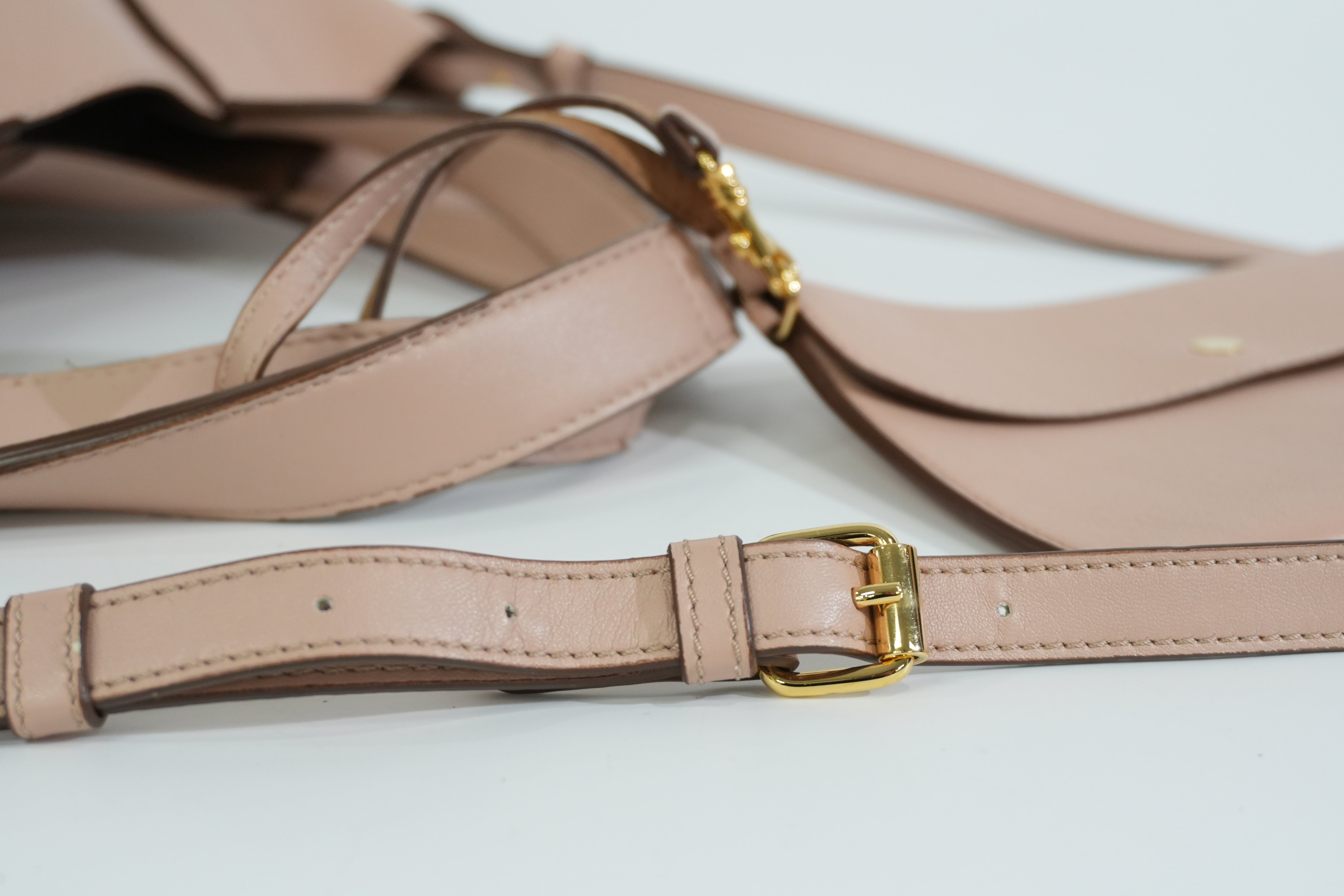 Pre-owned Stella McCartney Leather Logo Tote Bag Pink