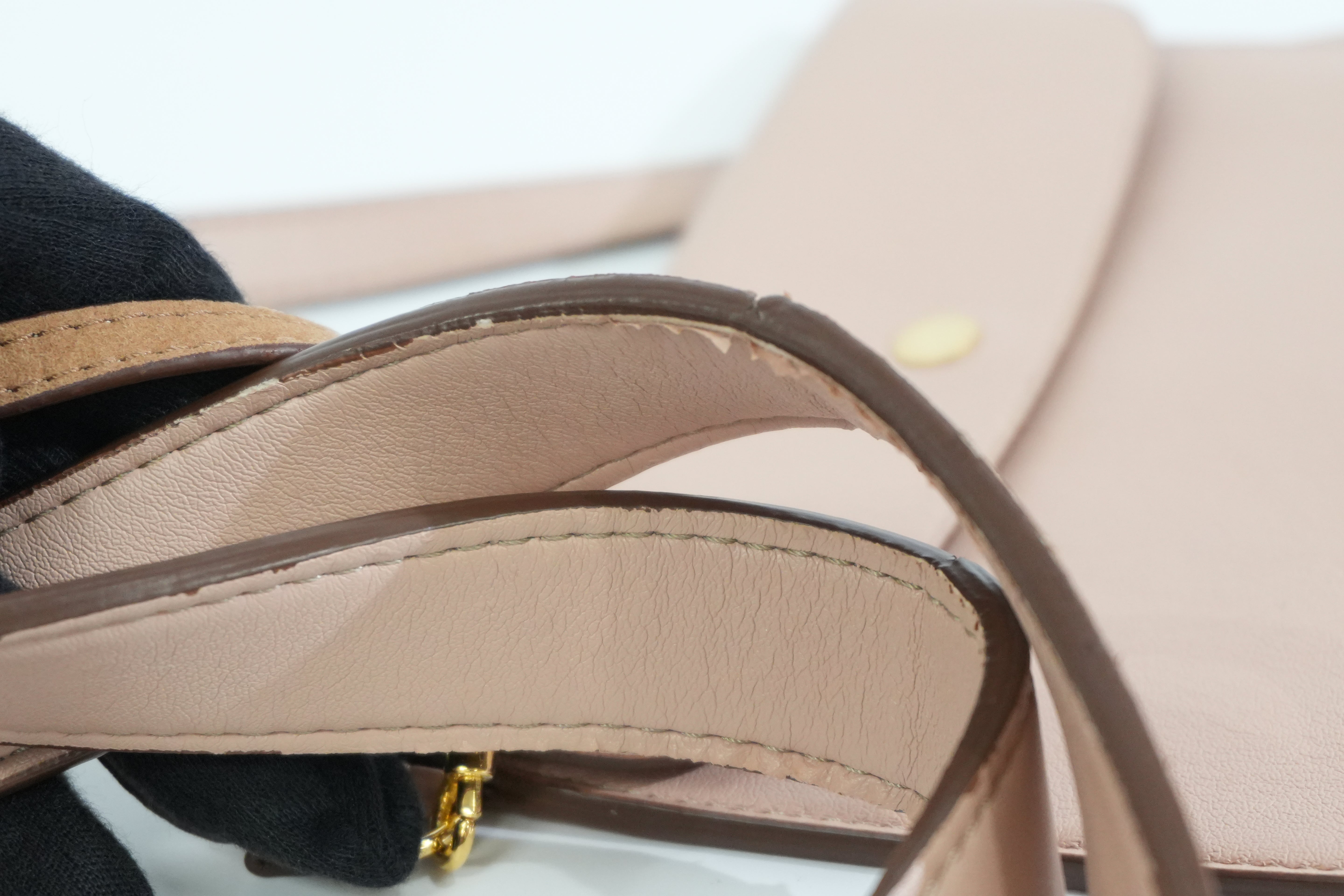 Pre-owned Stella McCartney Leather Logo Tote Bag Pink