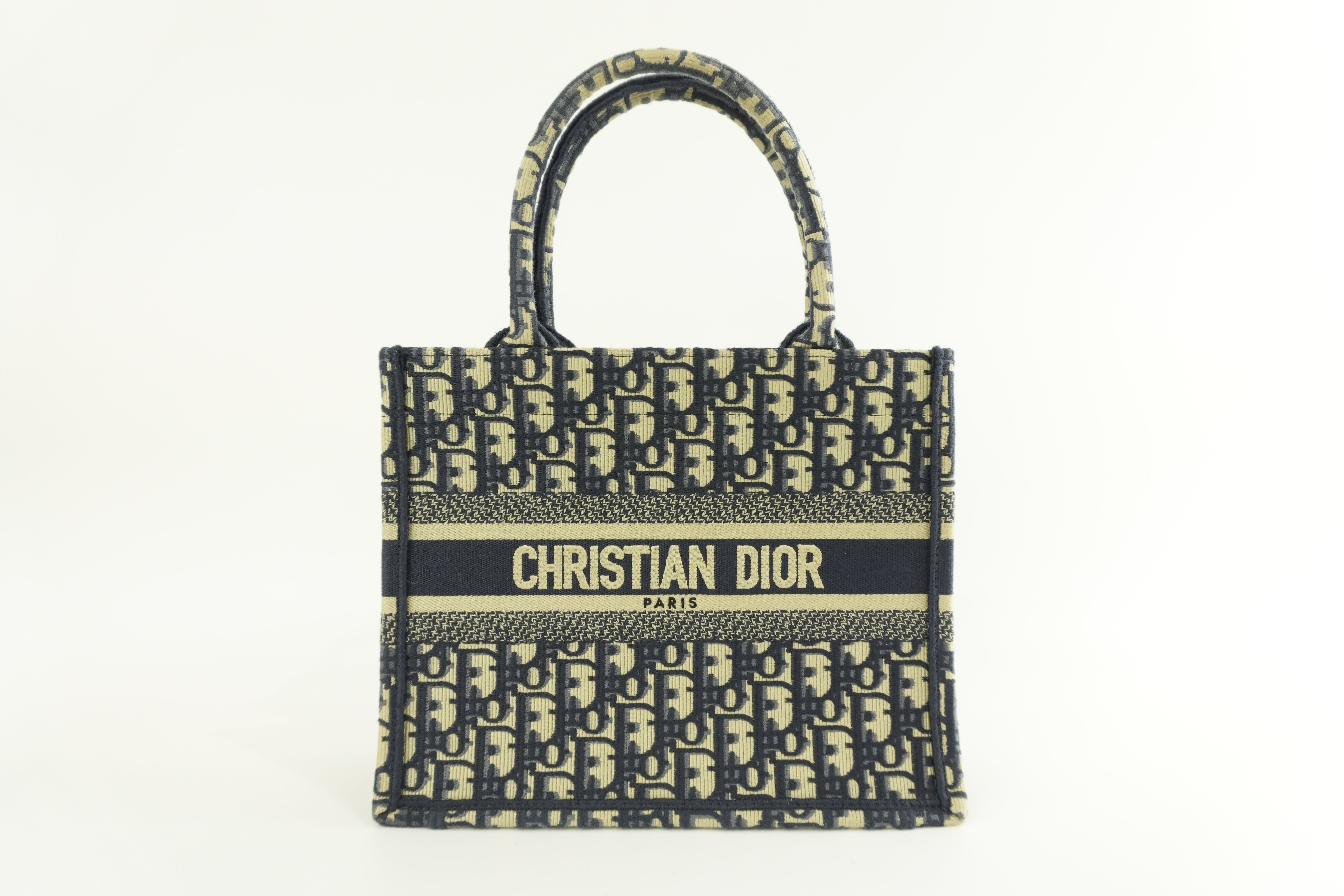 Christian Dior Oblique Canvas Book Tote Bag Used