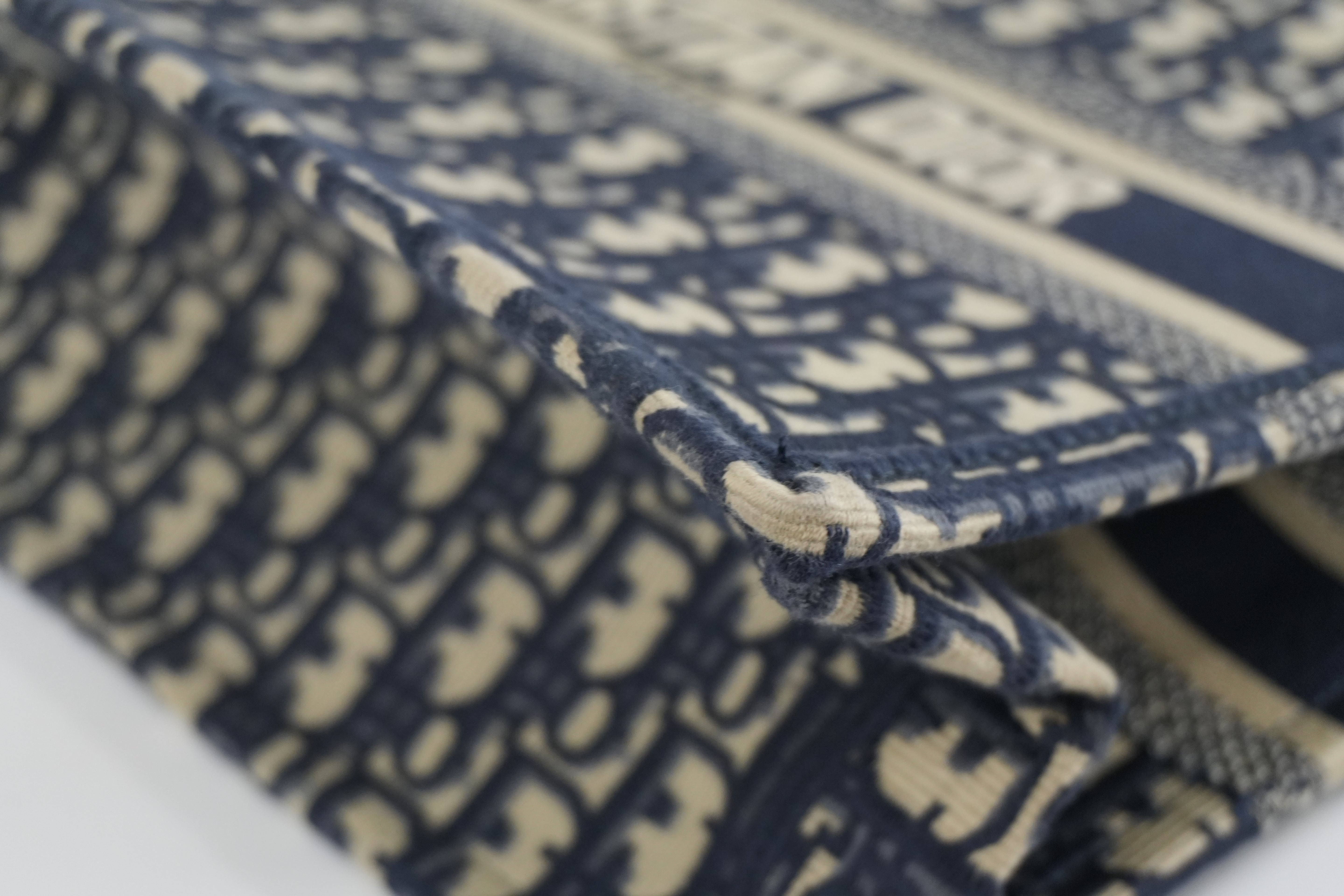 Christian Dior Oblique Canvas Book Tote Bag Used