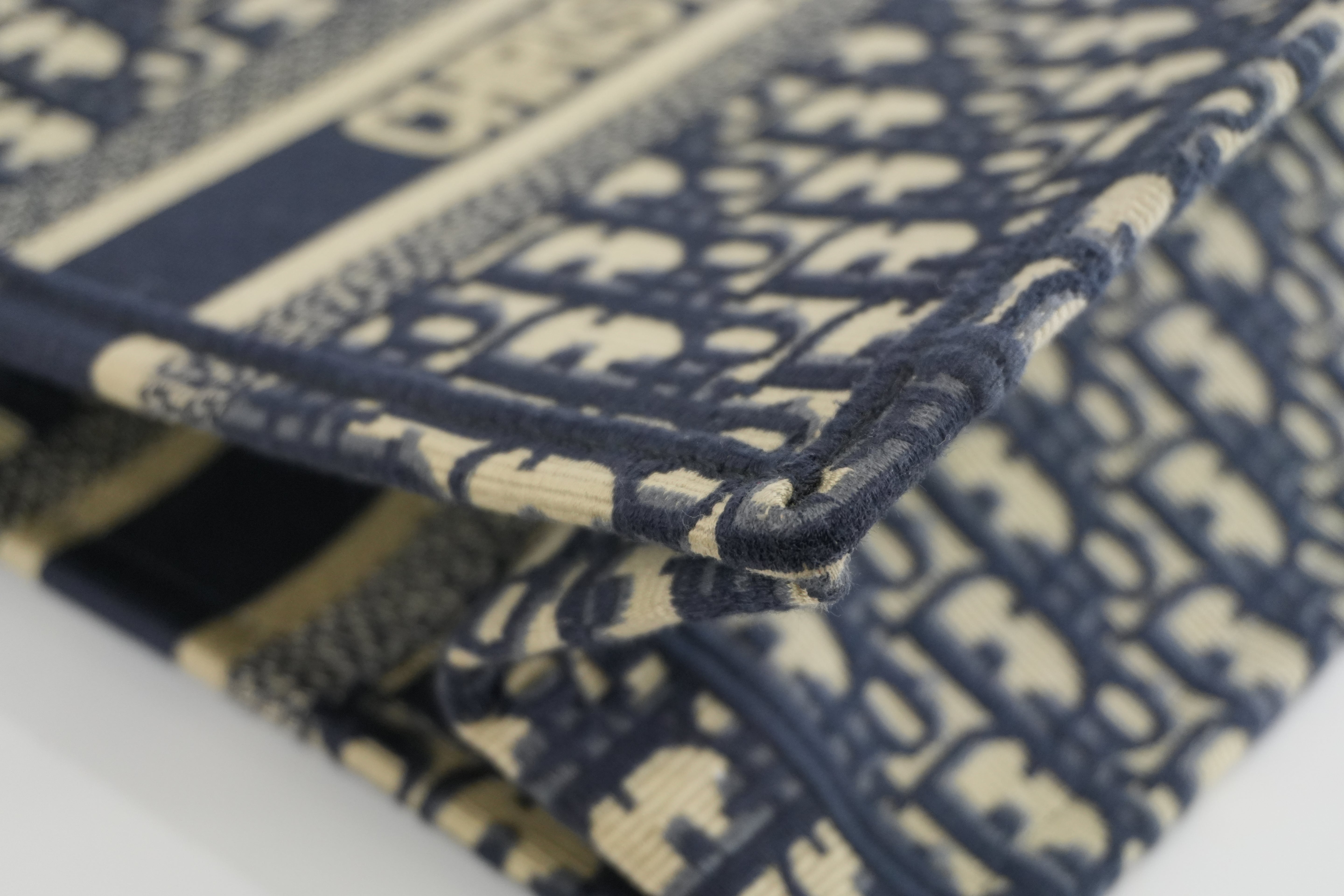 Christian Dior Oblique Canvas Book Tote Bag Used