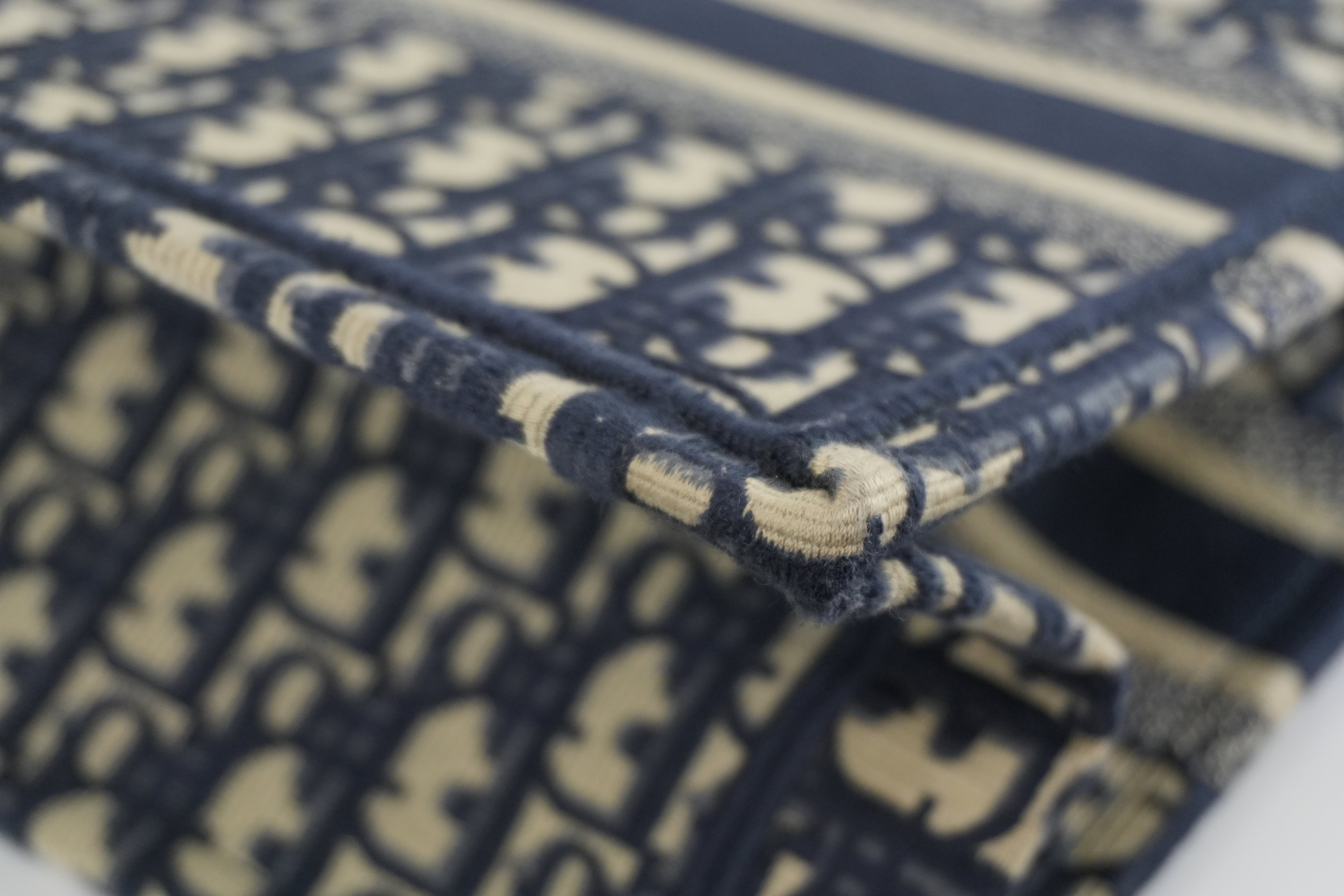 Christian Dior Oblique Canvas Book Tote Bag Used