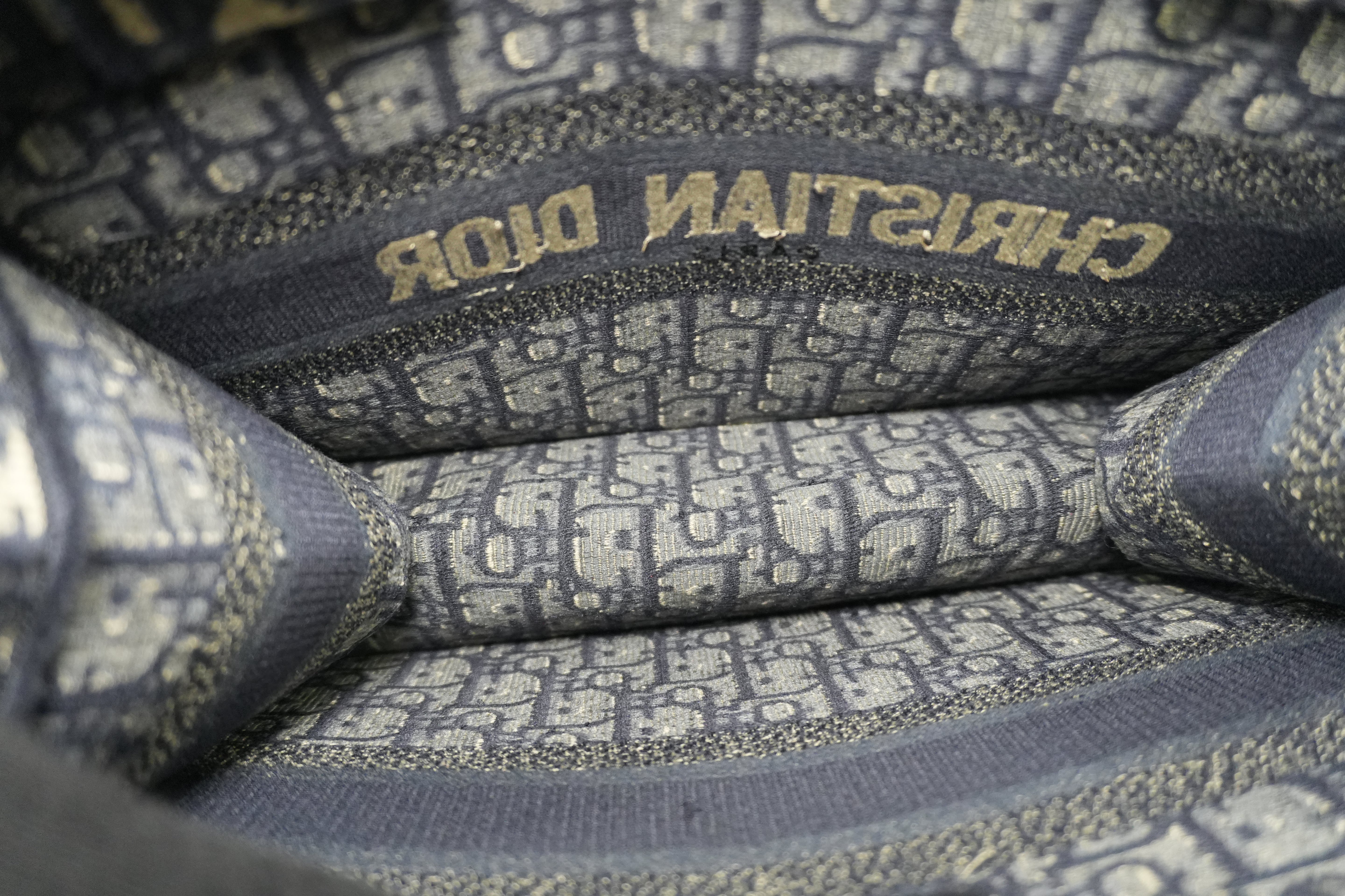 Christian Dior Oblique Canvas Book Tote Bag Used