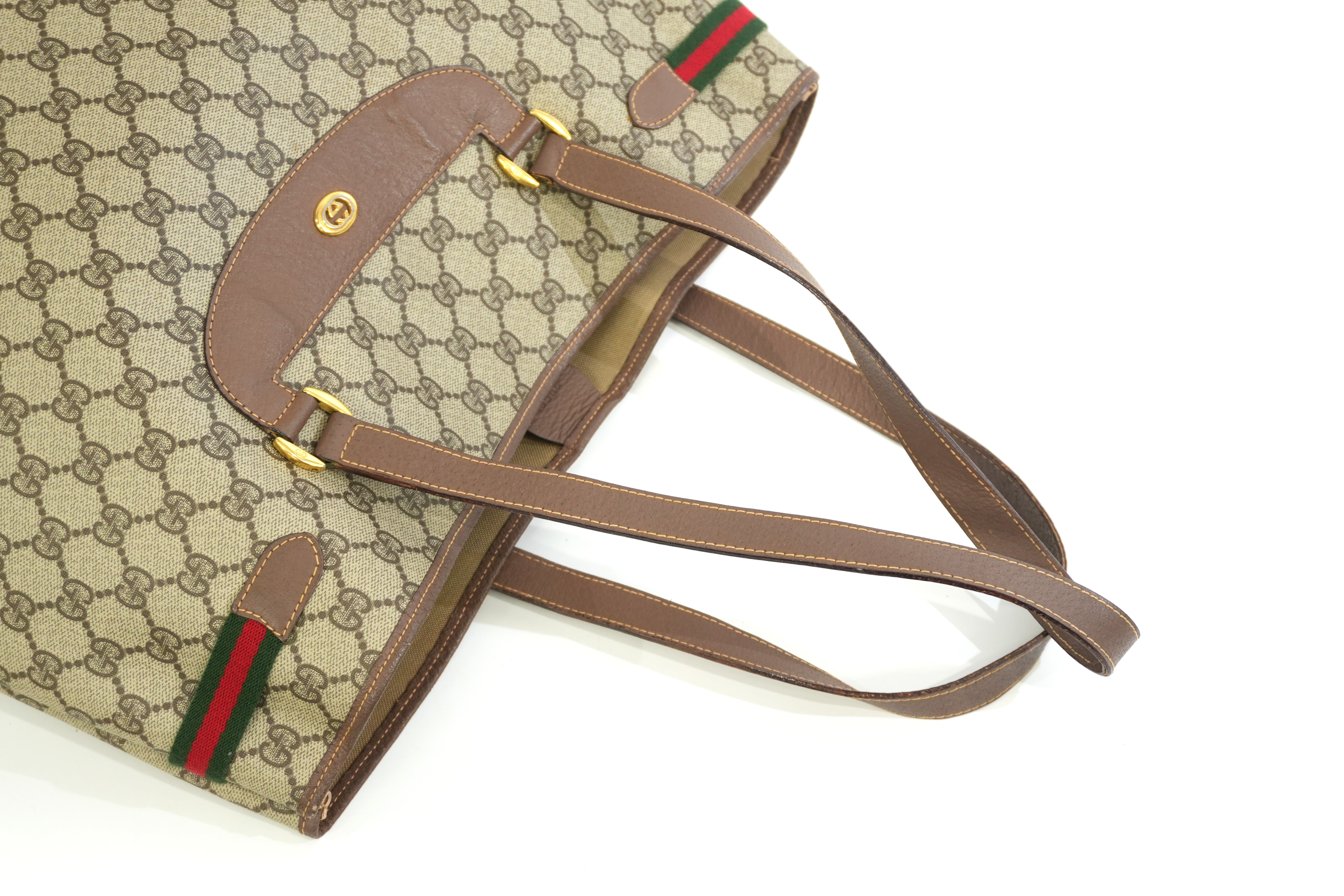 Pre-owned Gucci Tote Bag Brown