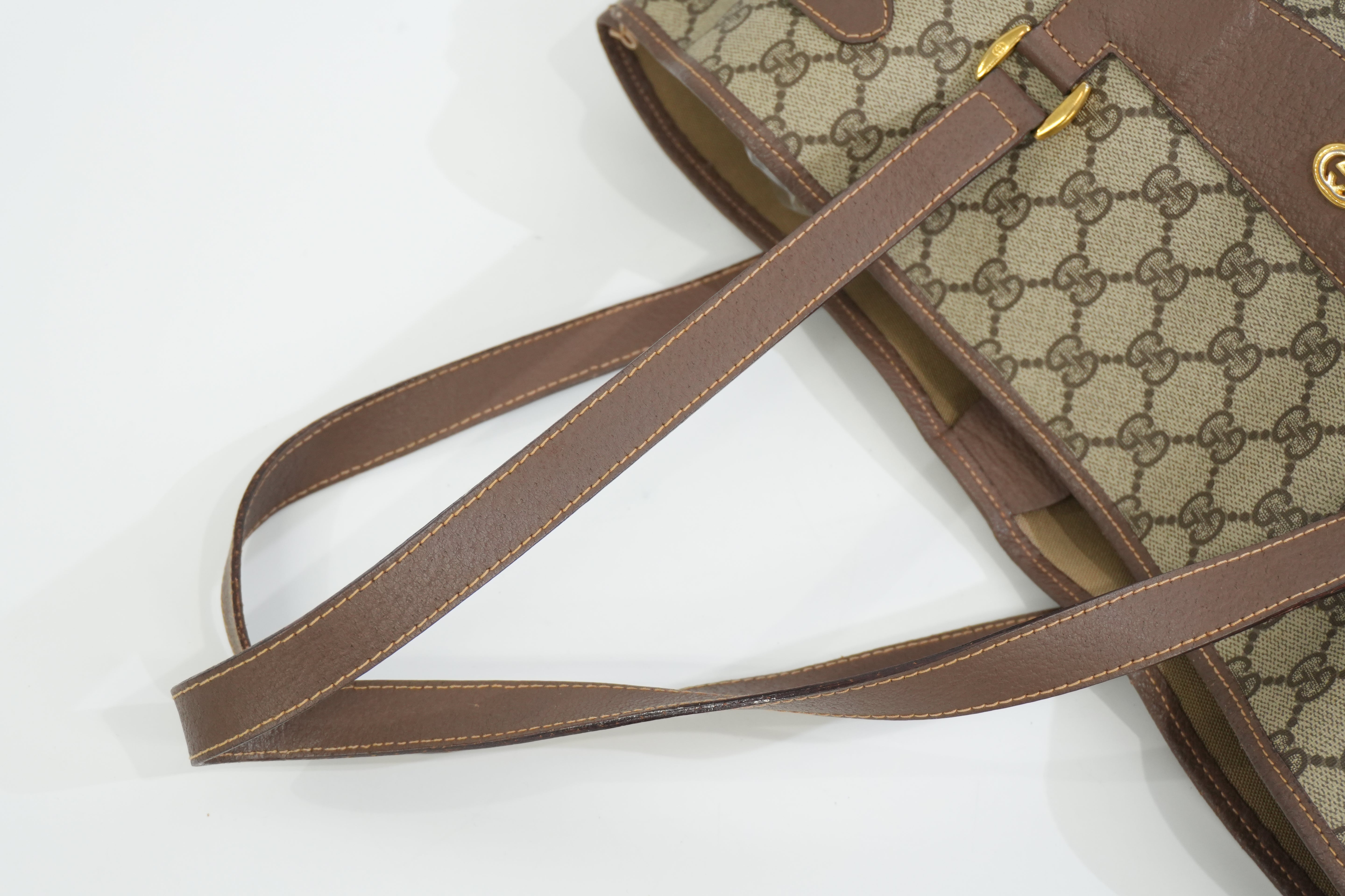 Pre-owned Gucci Tote Bag Brown