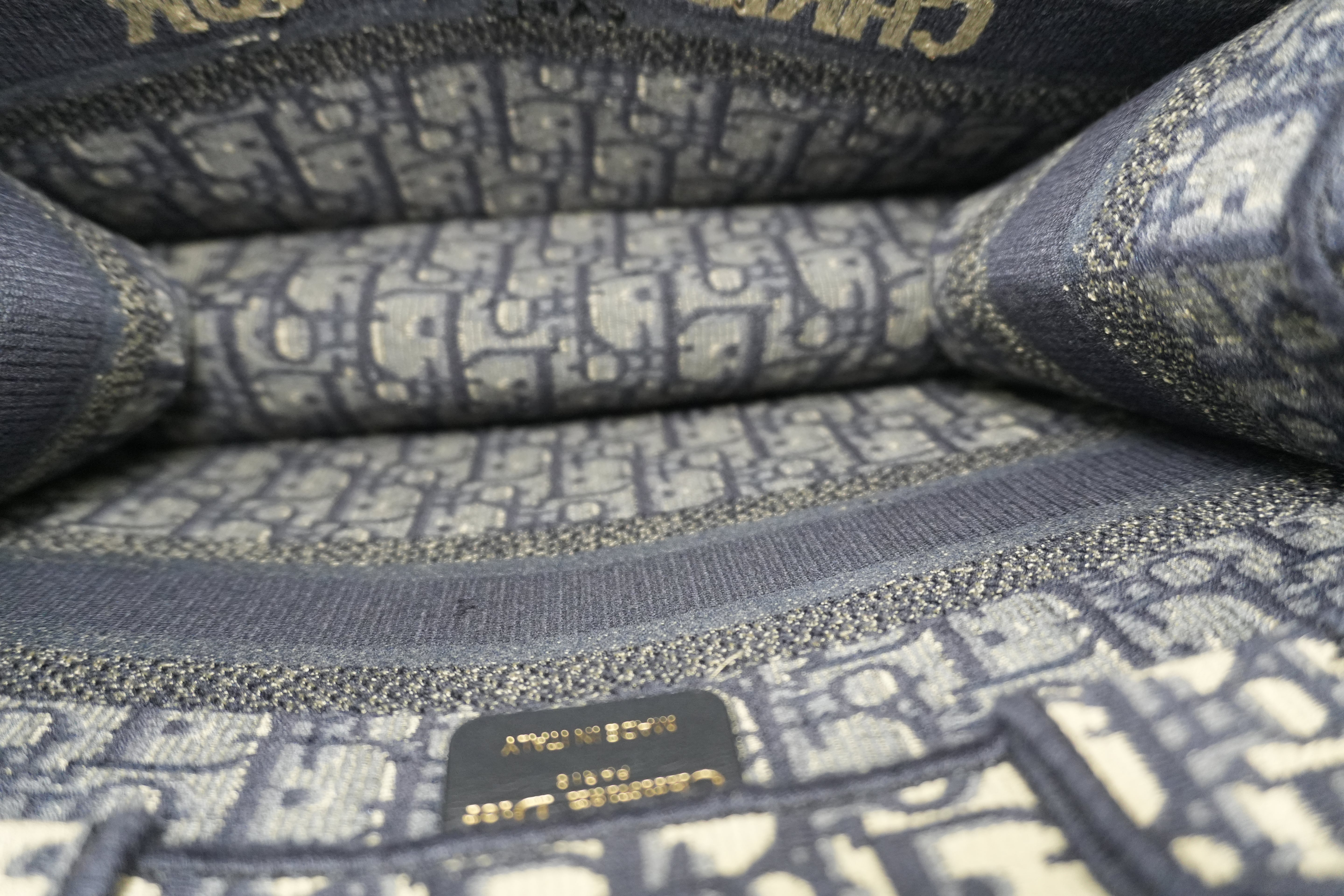 Christian Dior Oblique Canvas Book Tote Bag Used