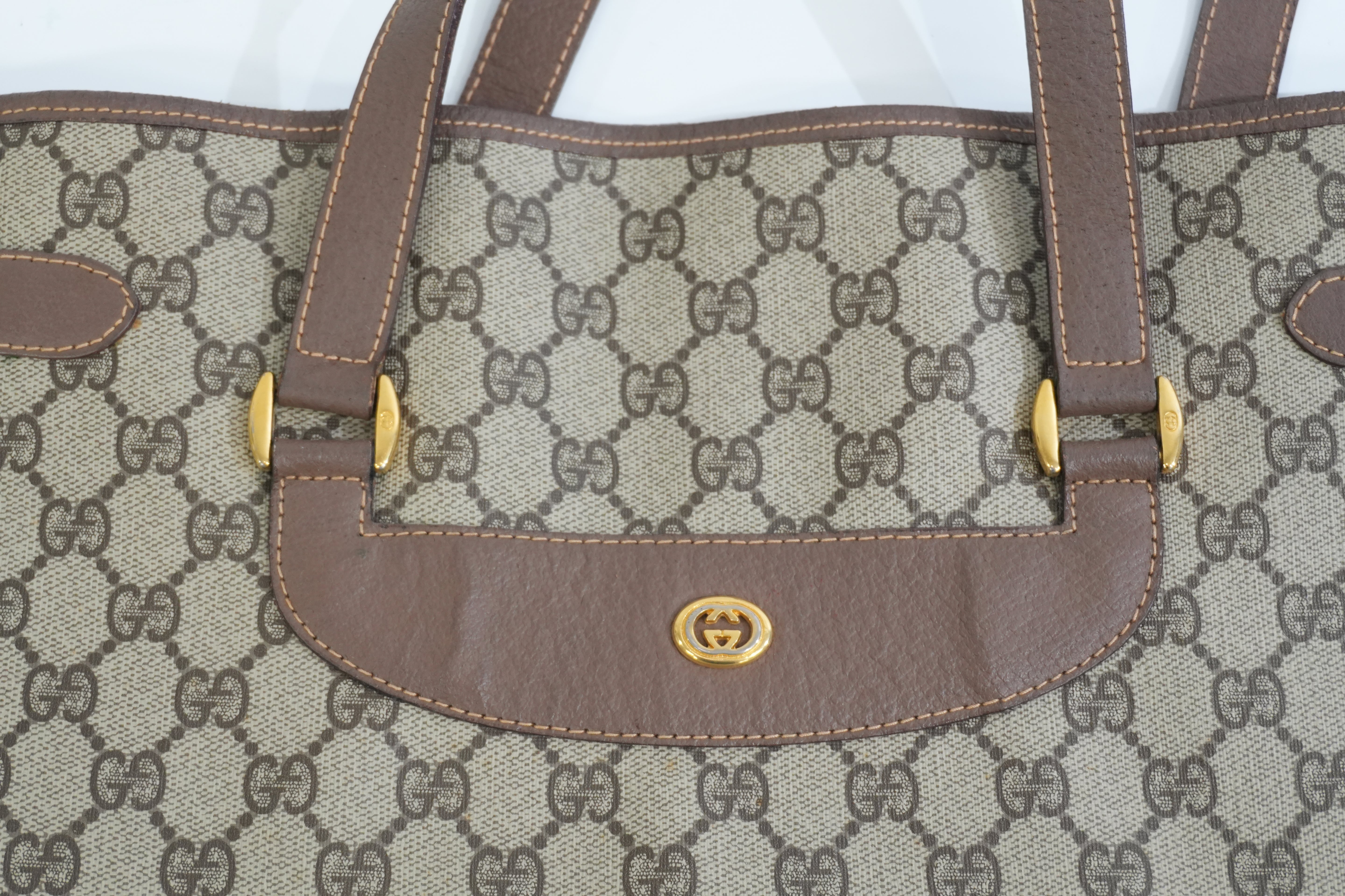 Pre-owned Gucci Tote Bag Brown