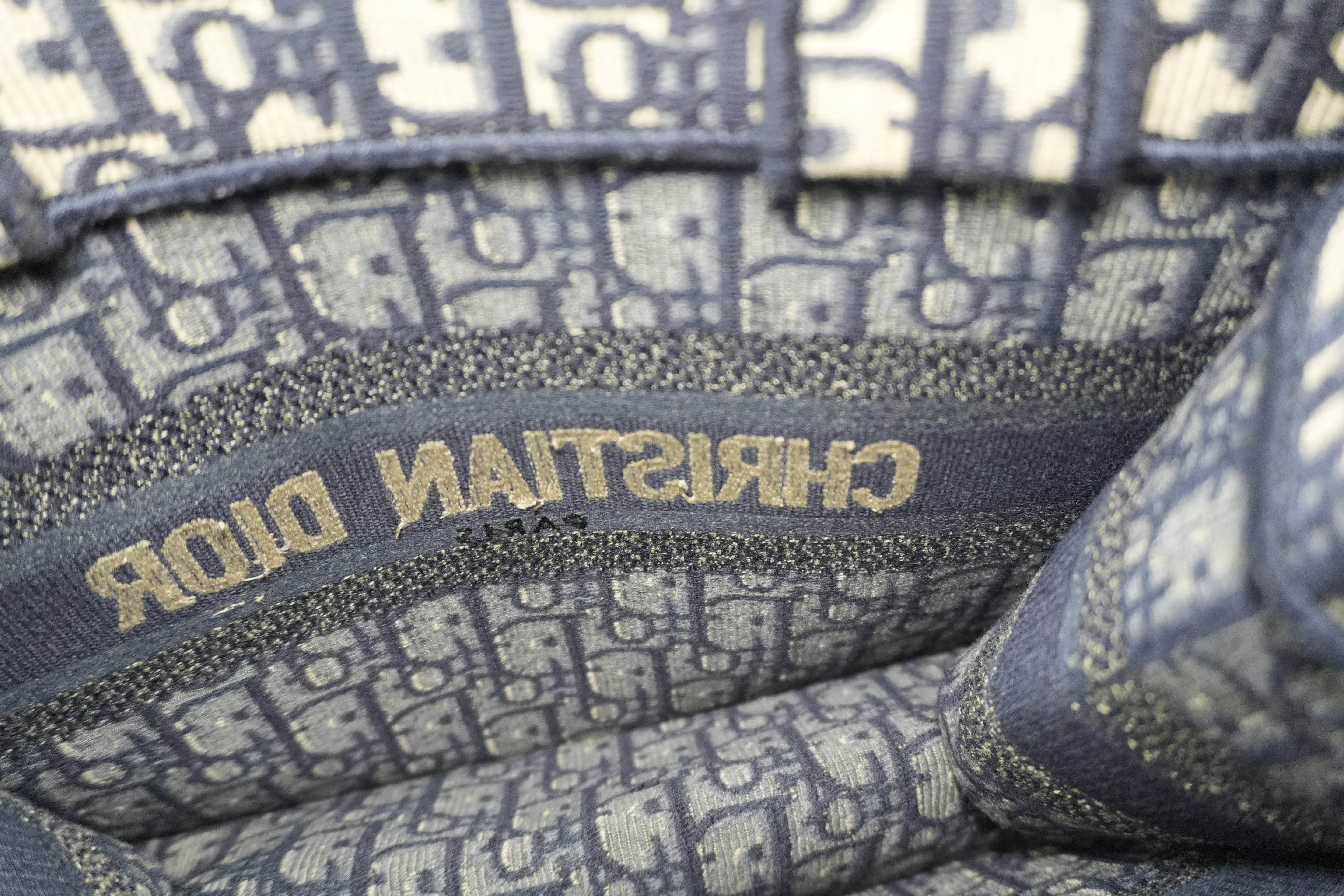 Christian Dior Oblique Canvas Book Tote Bag Used