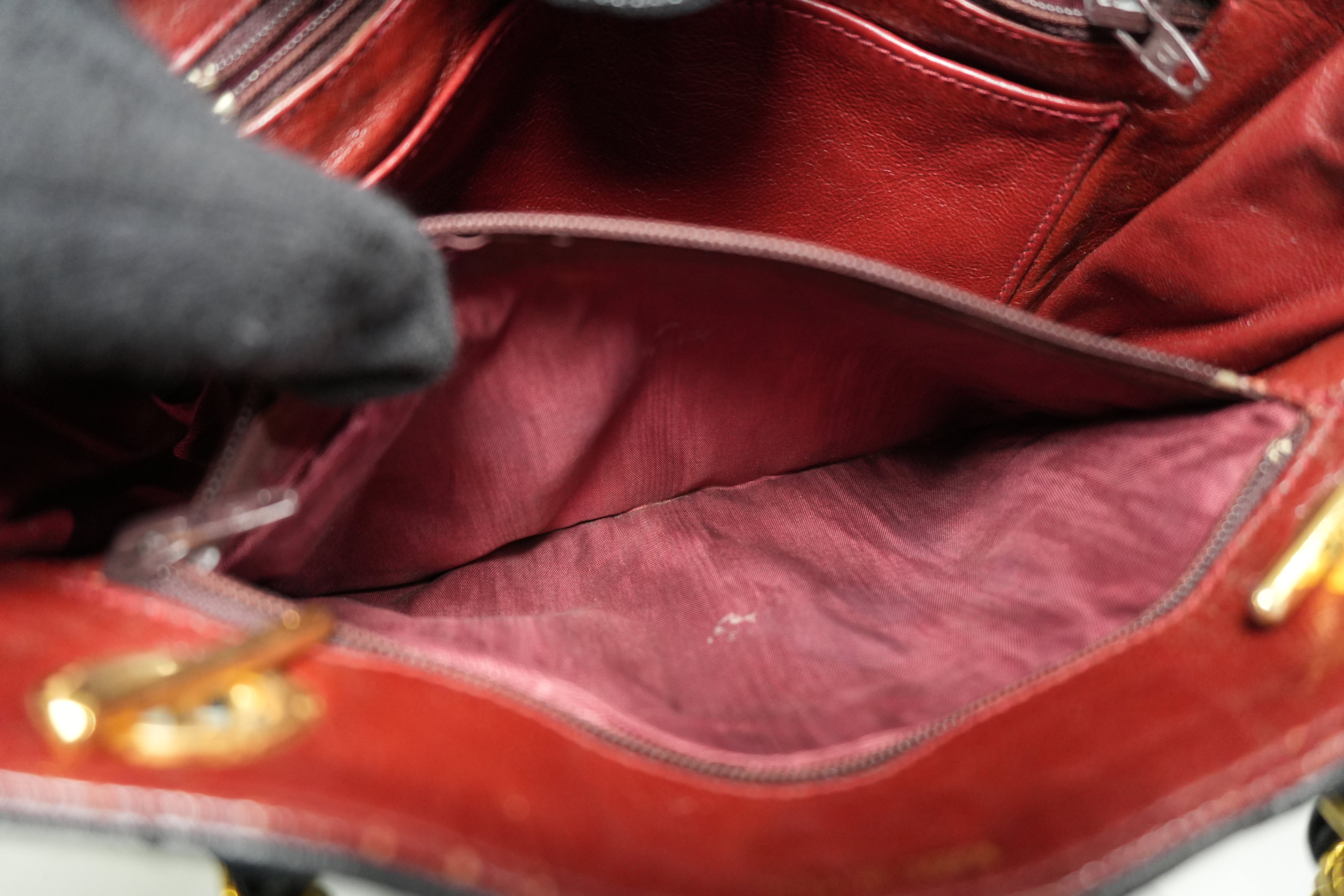 Pre-owned Chanel Lambskin Skin Chain Shoulder Bag Black