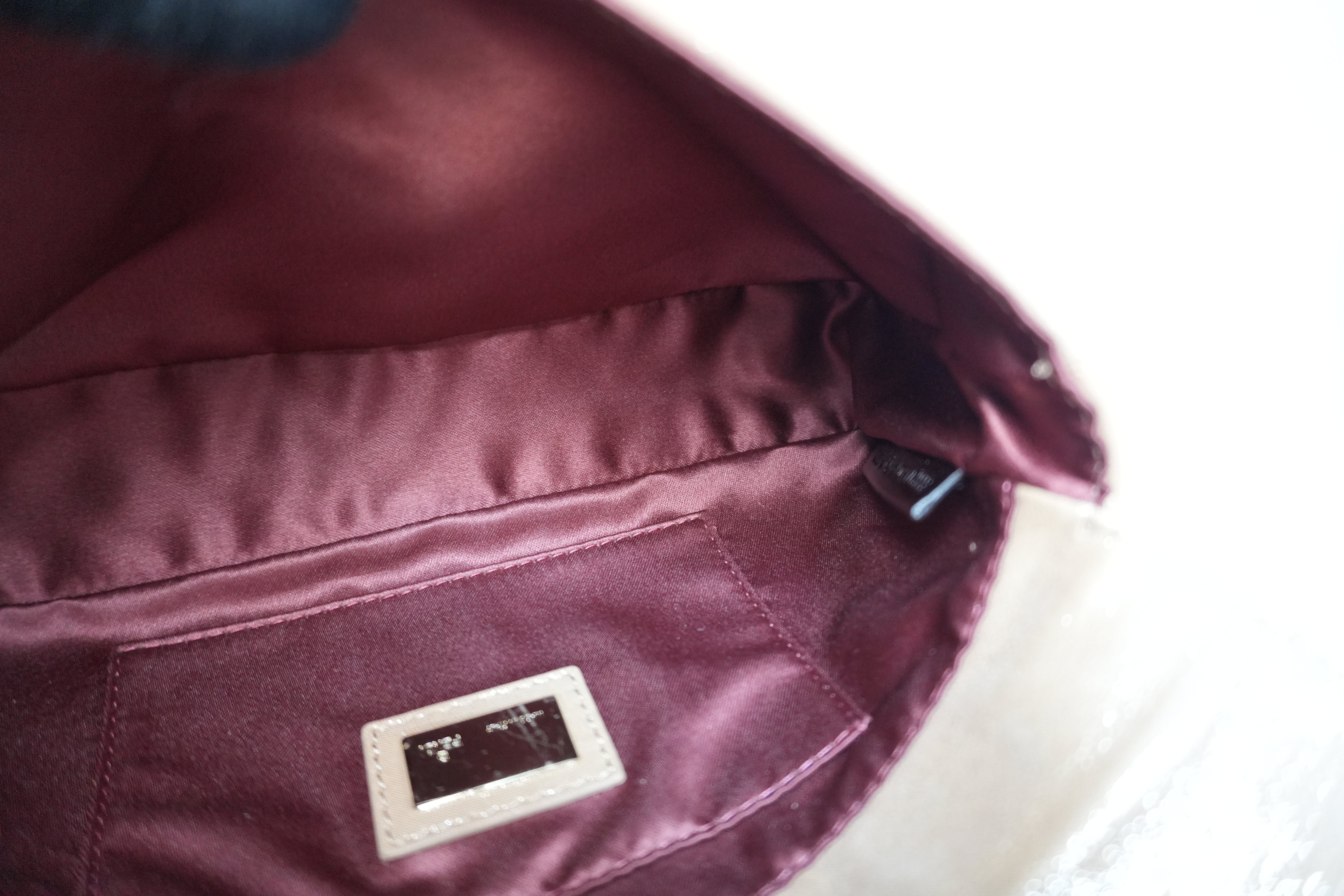 Fendi Clutch Bag Champagne Gold Used