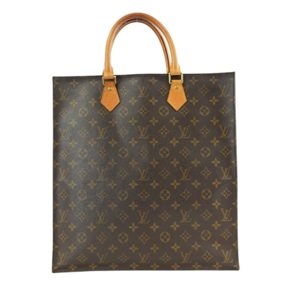 Louis Vuitton Monogram Sac Plat Tote Bag Used