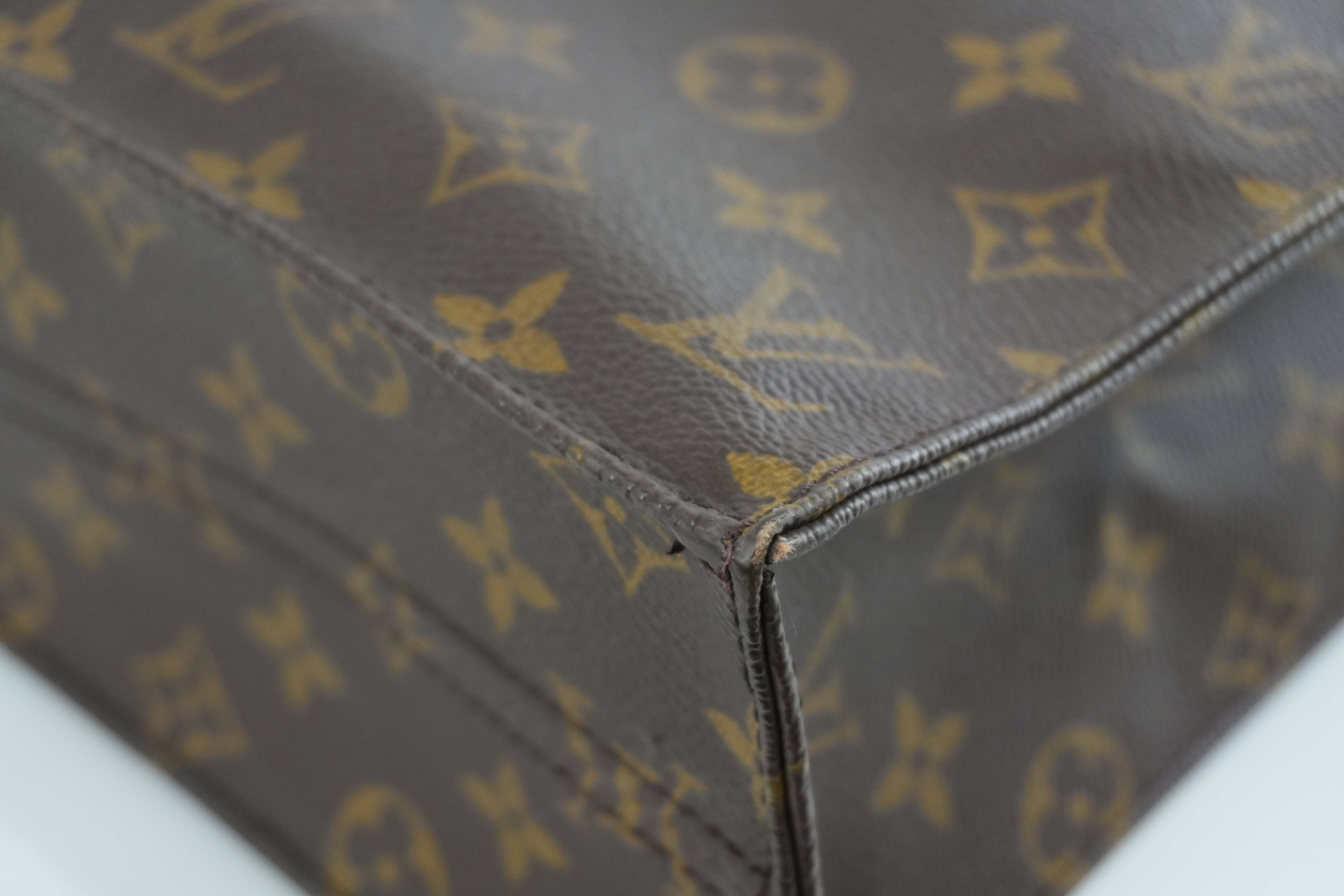 Louis Vuitton Monogram Sac Plat Tote Bag Used