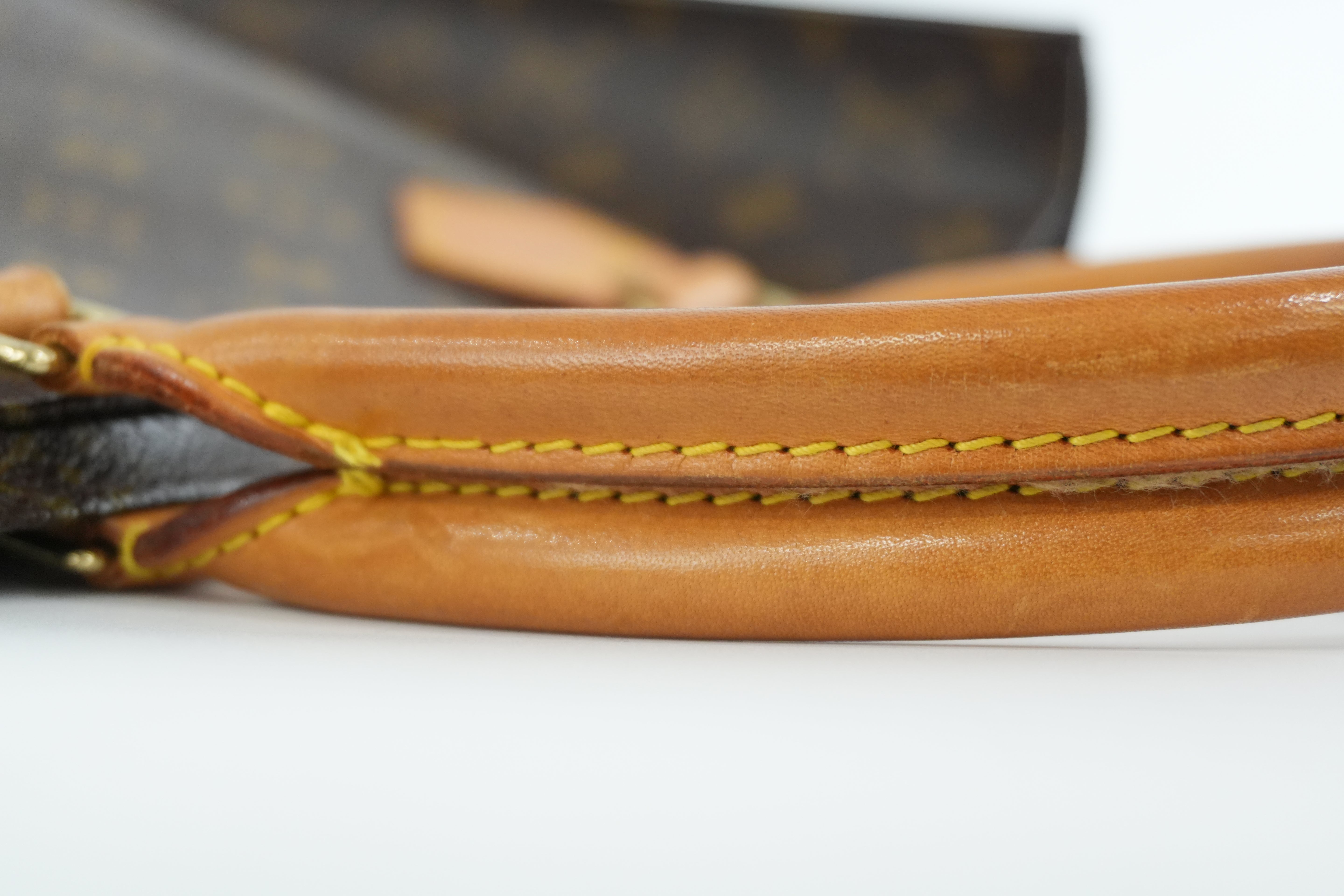 Louis Vuitton Monogram Sac Plat Tote Bag Used