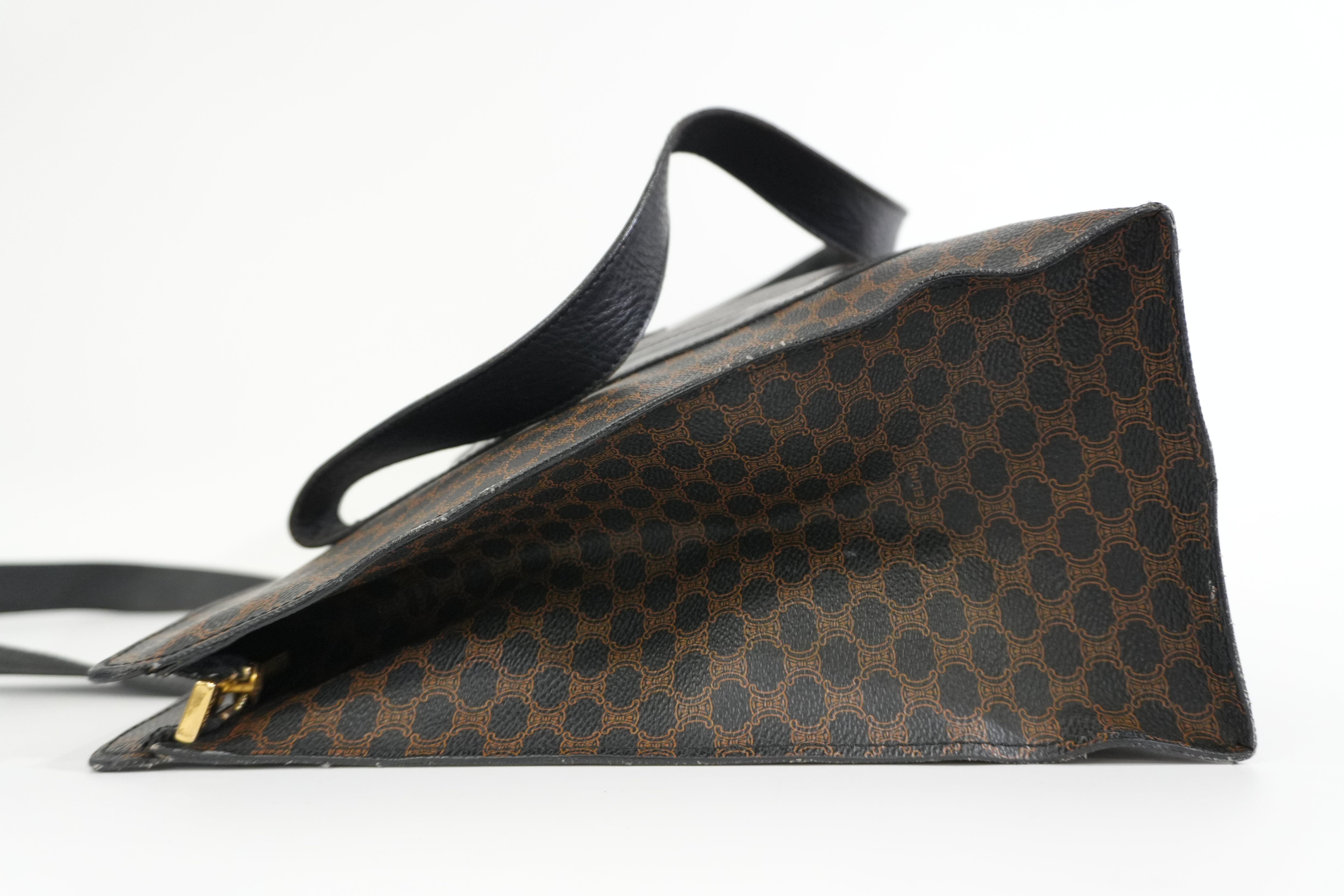 Pre-owned Celine Macadam Tote Bag Black