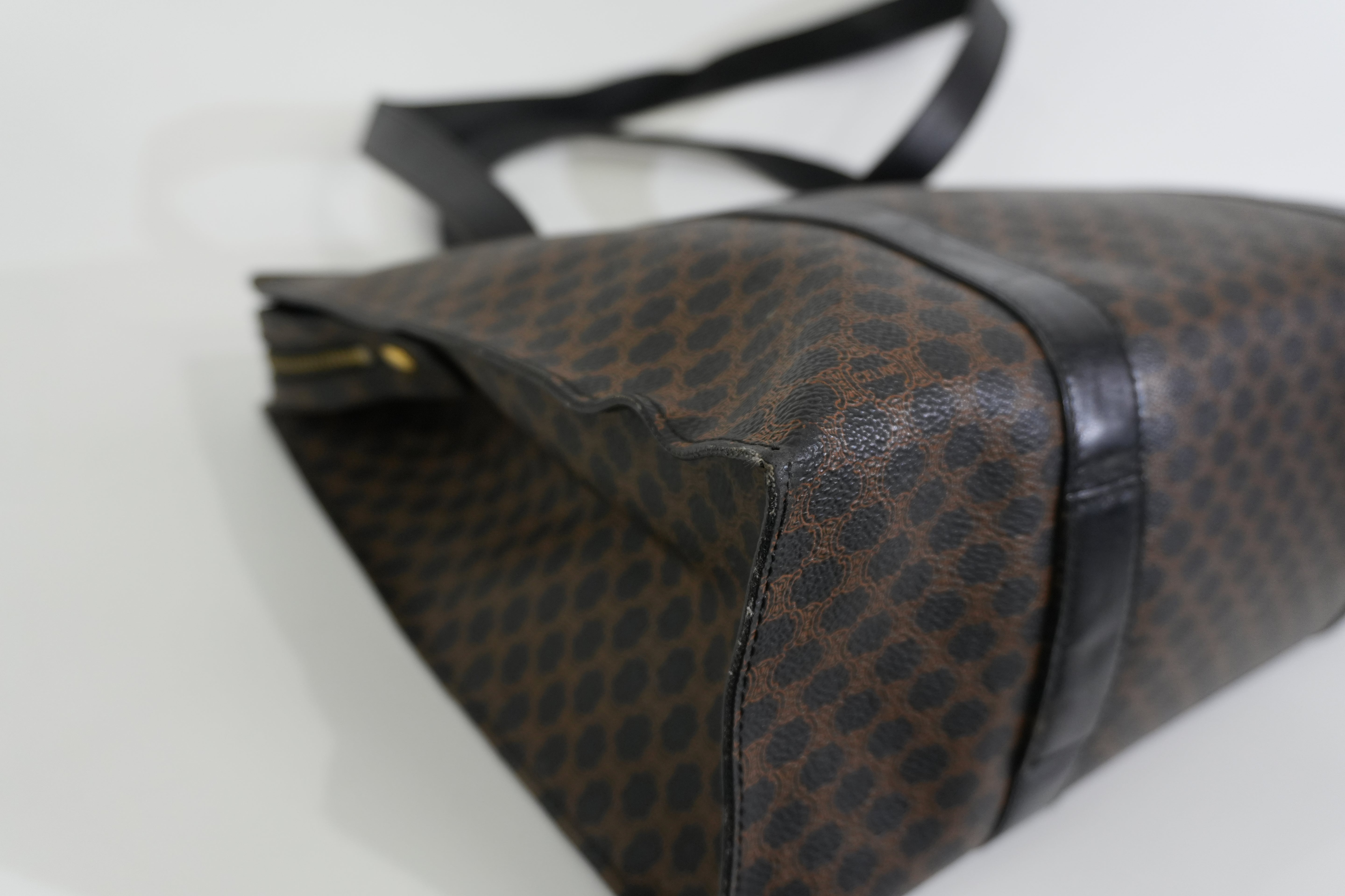 Pre-owned Celine Macadam Tote Bag Black