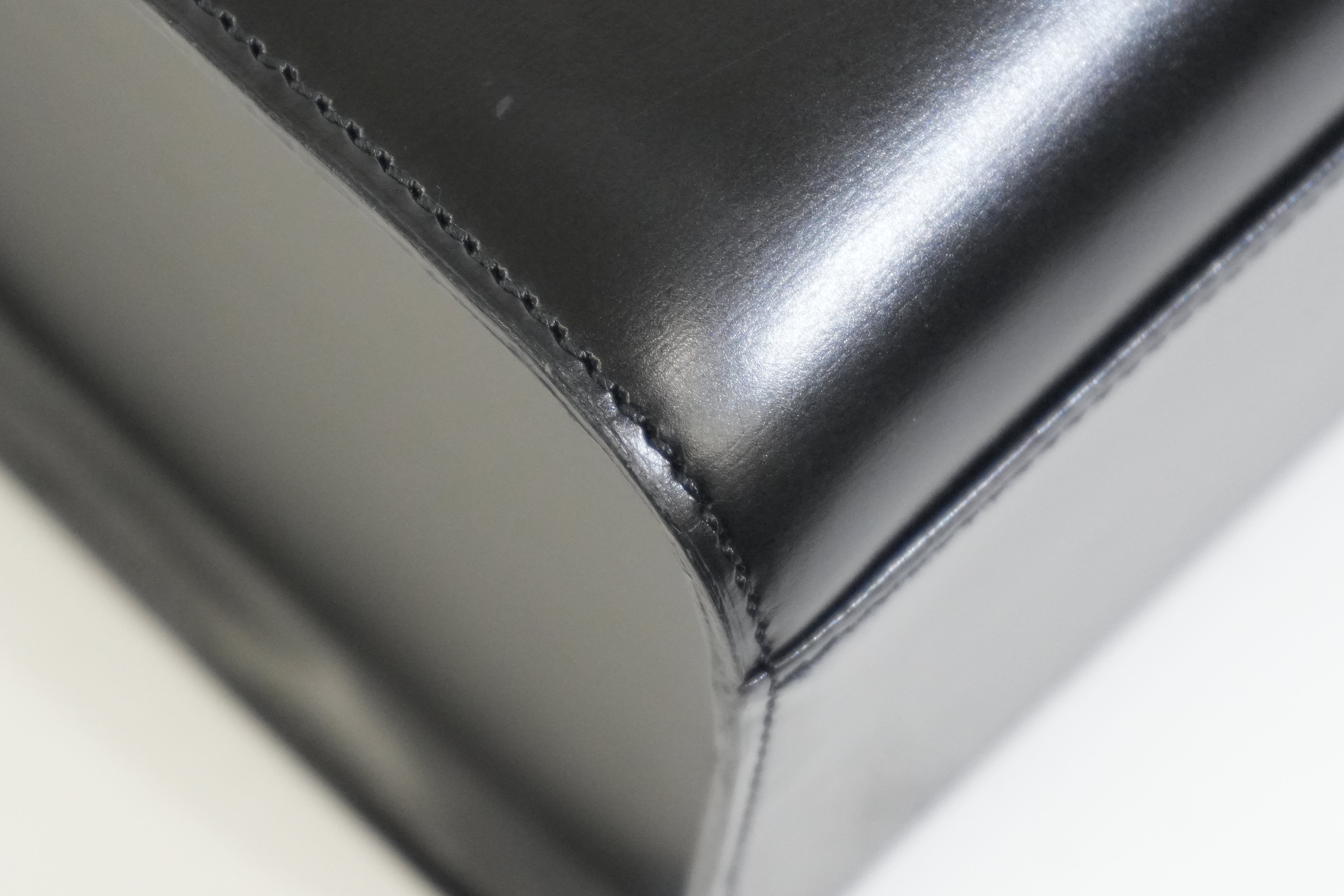 Pre-owned Cartier Panthere Box Type Handbag Black