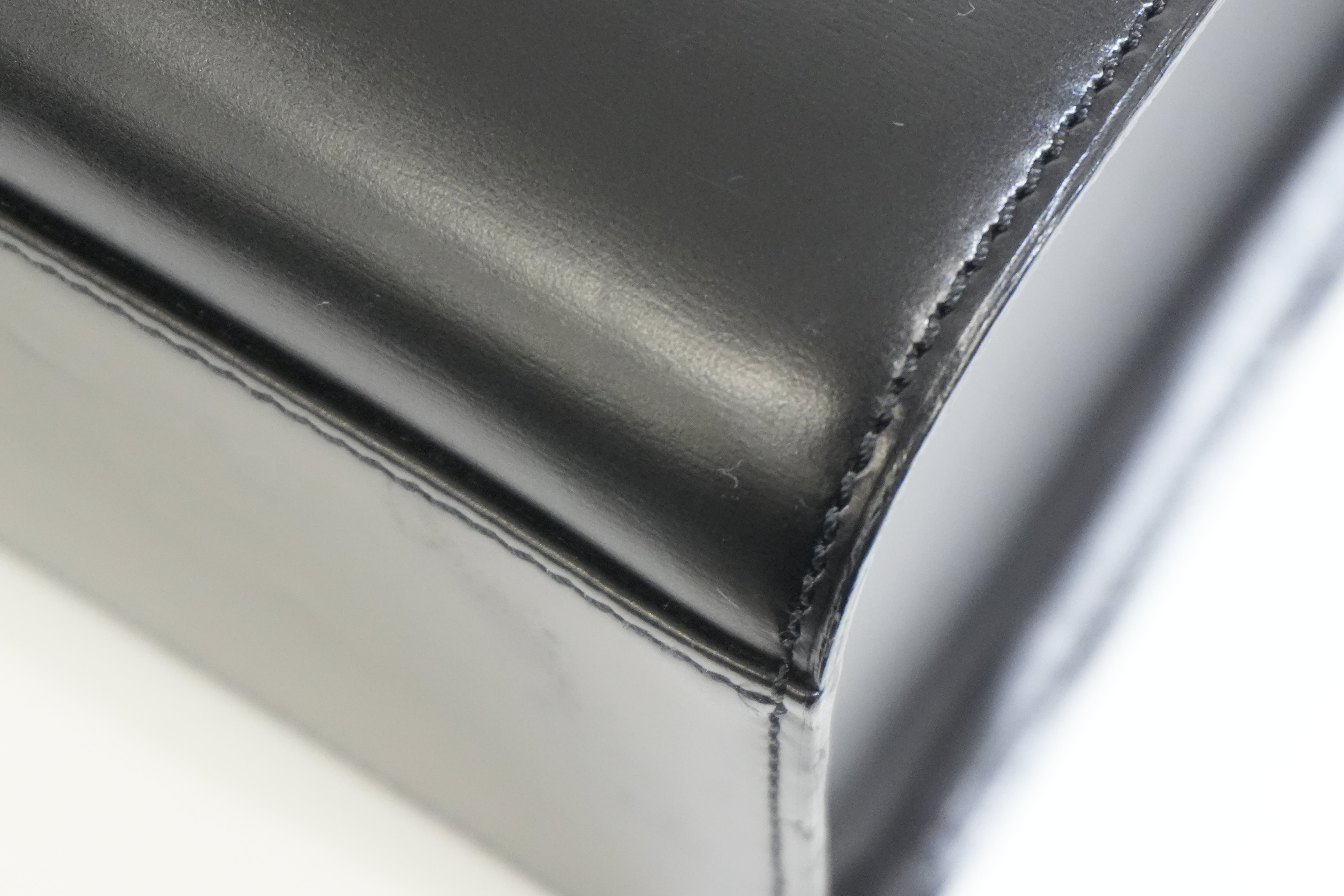 Pre-owned Cartier Panthere Box Type Handbag Black