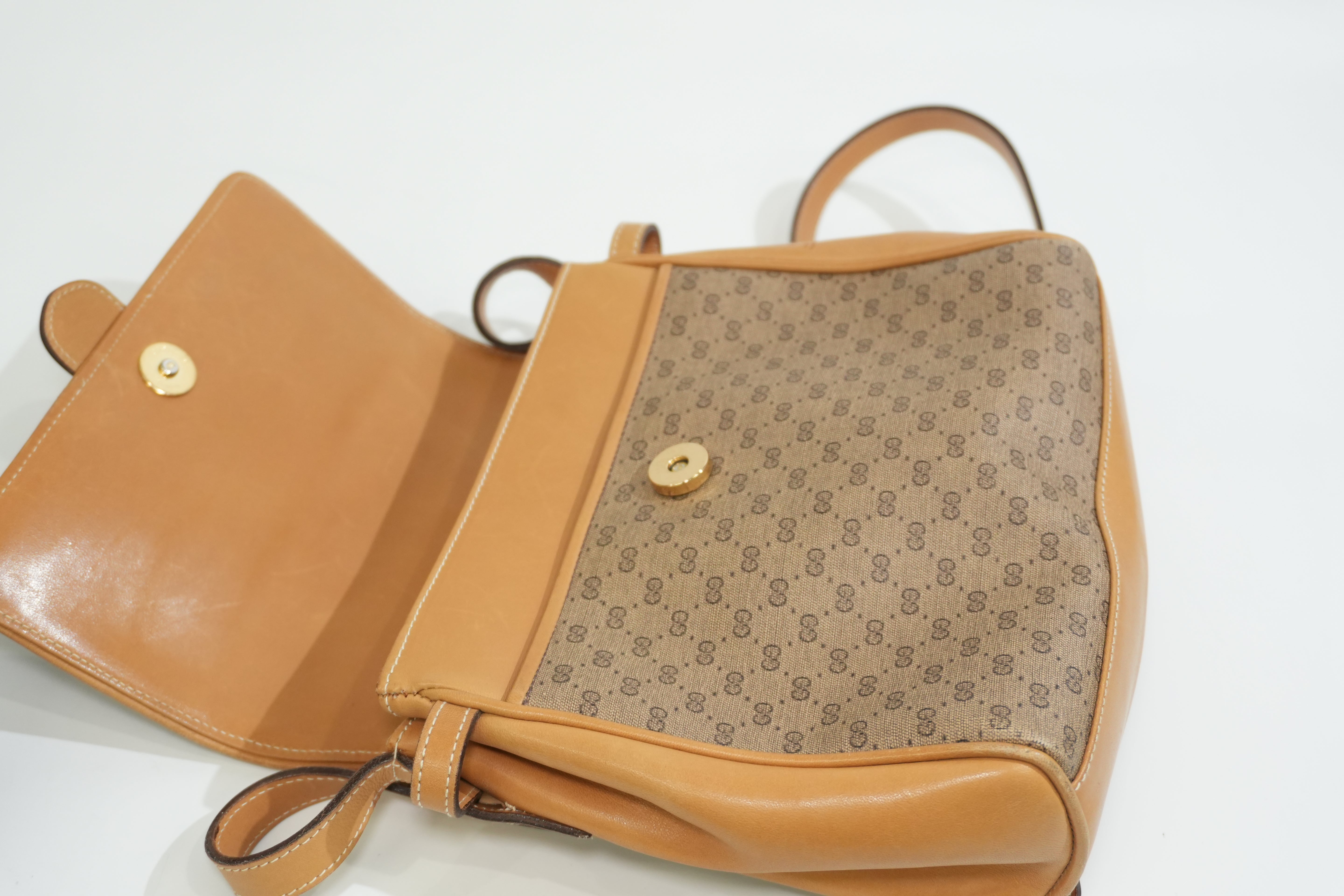 Pre-owned Gucci Microguccisima Shoulder Bag Brown