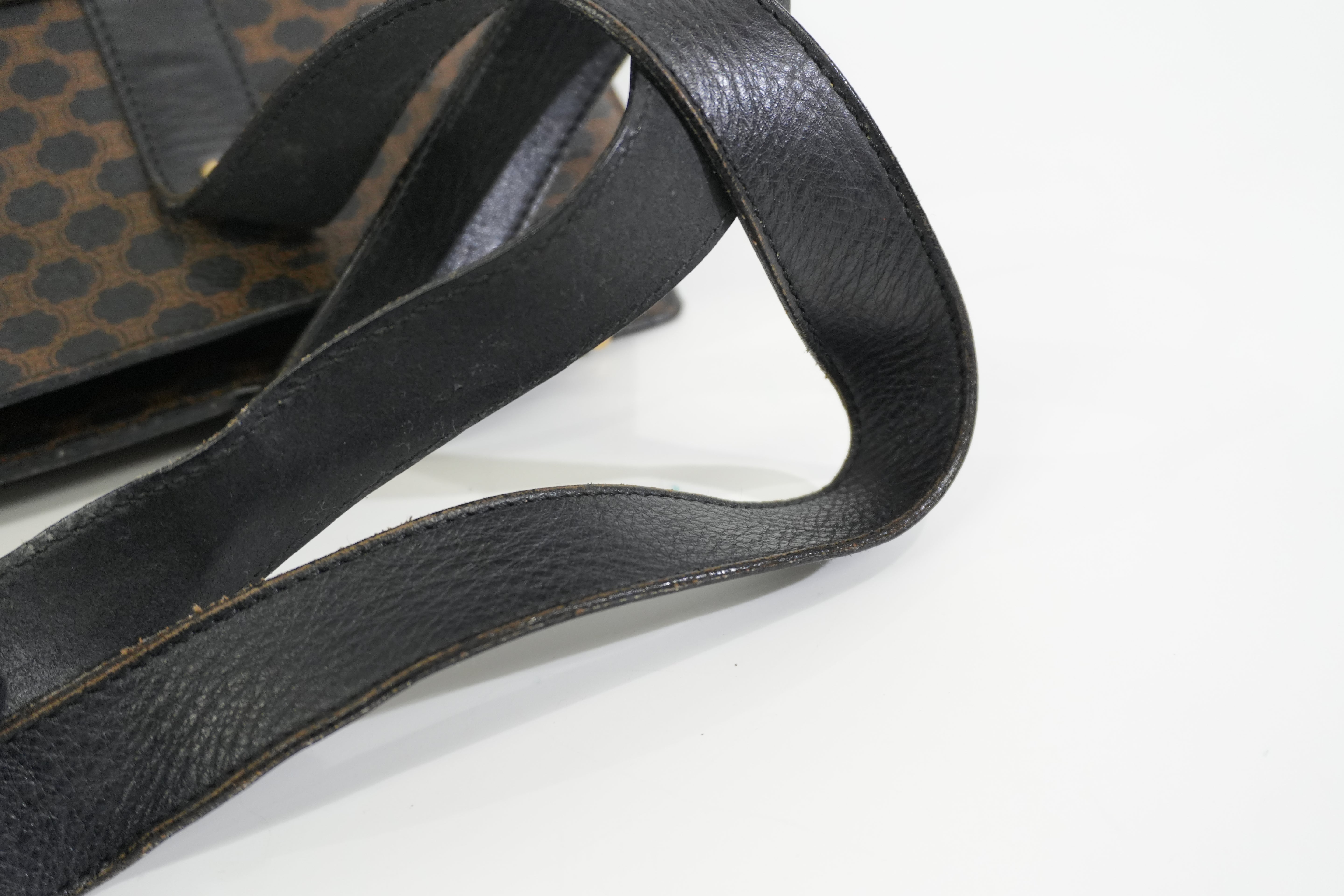 Pre-owned Celine Macadam Tote Bag Black