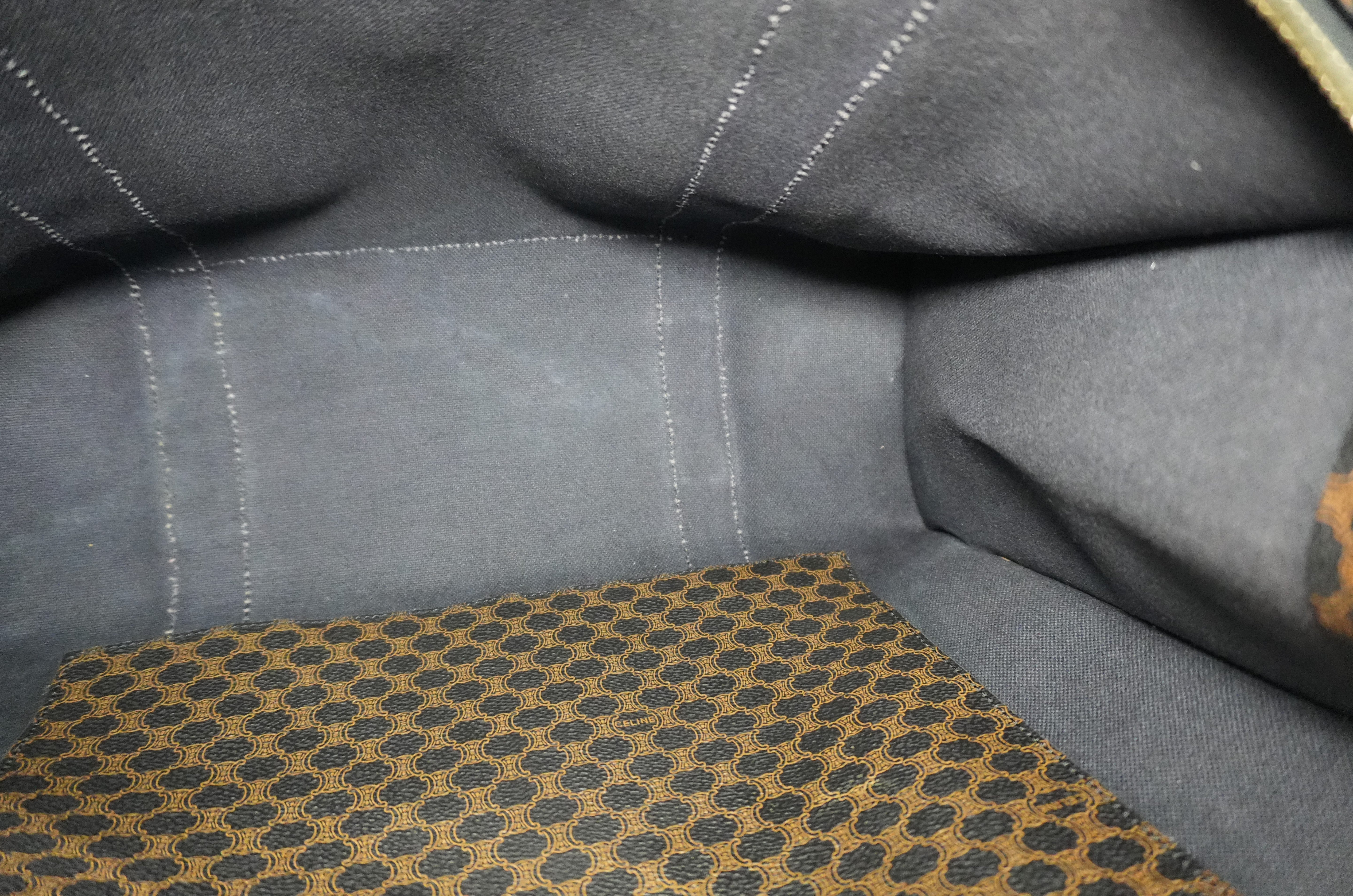 Pre-owned Celine Macadam Tote Bag Black