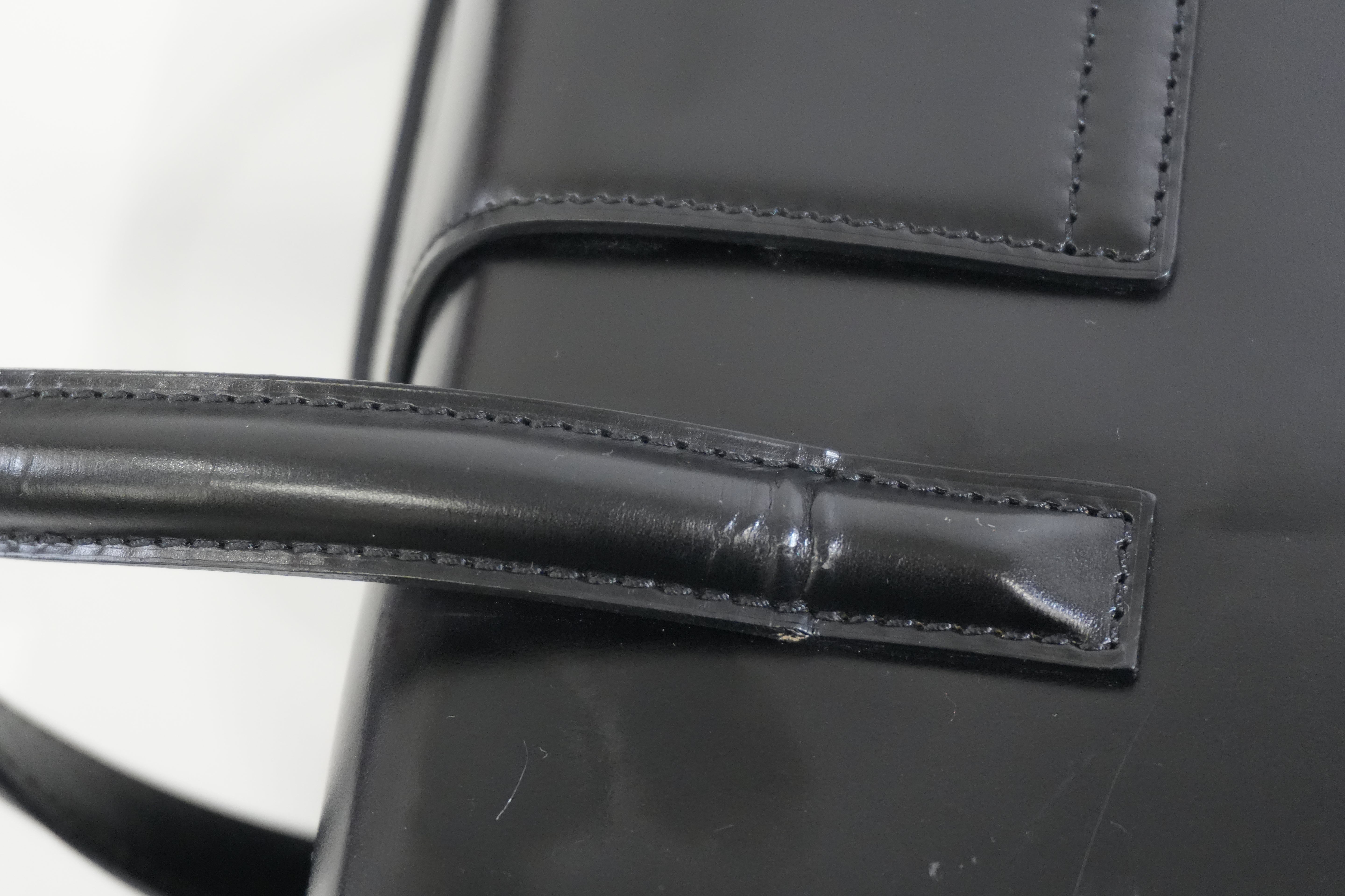 Pre-owned Cartier Panthere Box Type Handbag Black