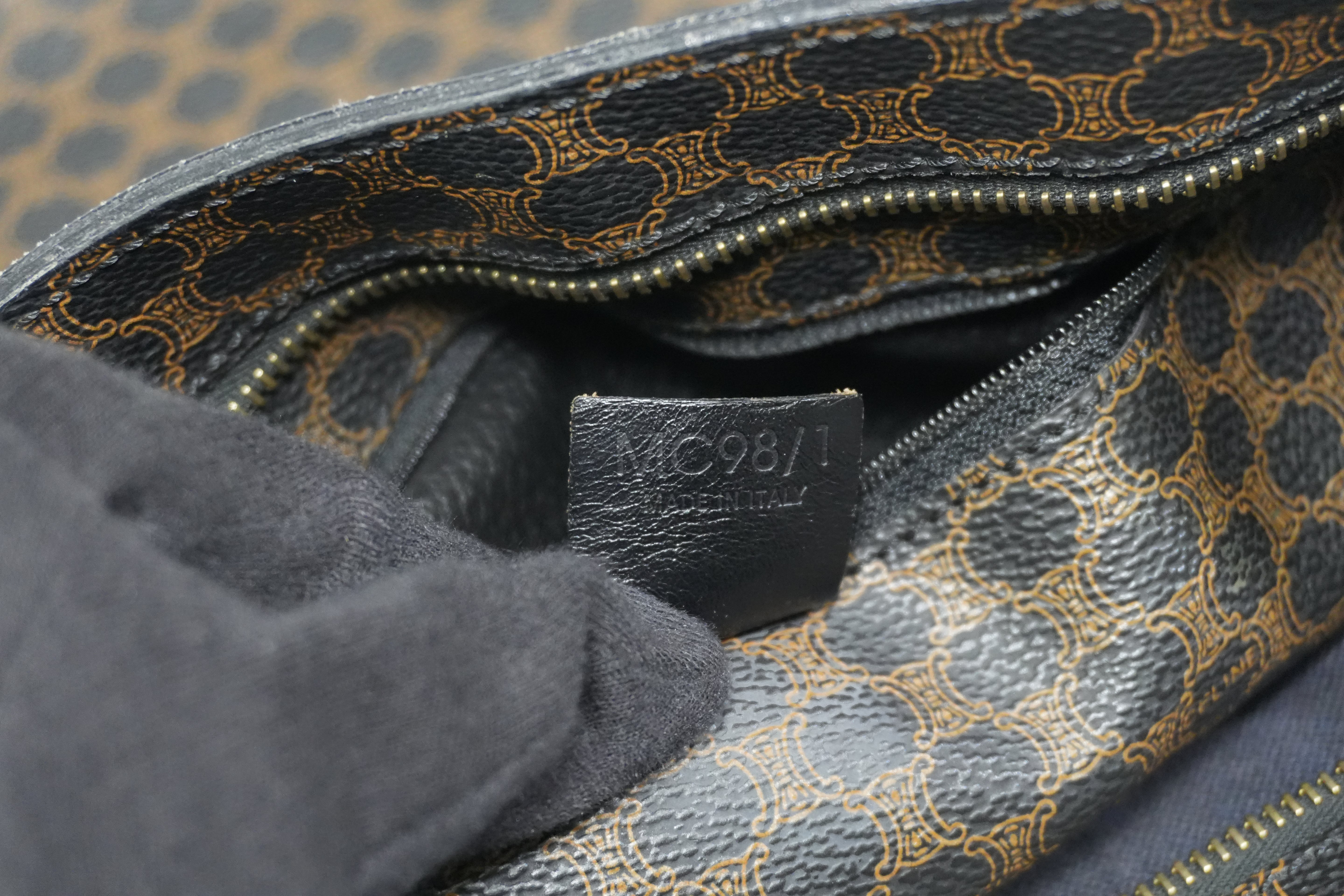 Pre-owned Celine Macadam Tote Bag Black