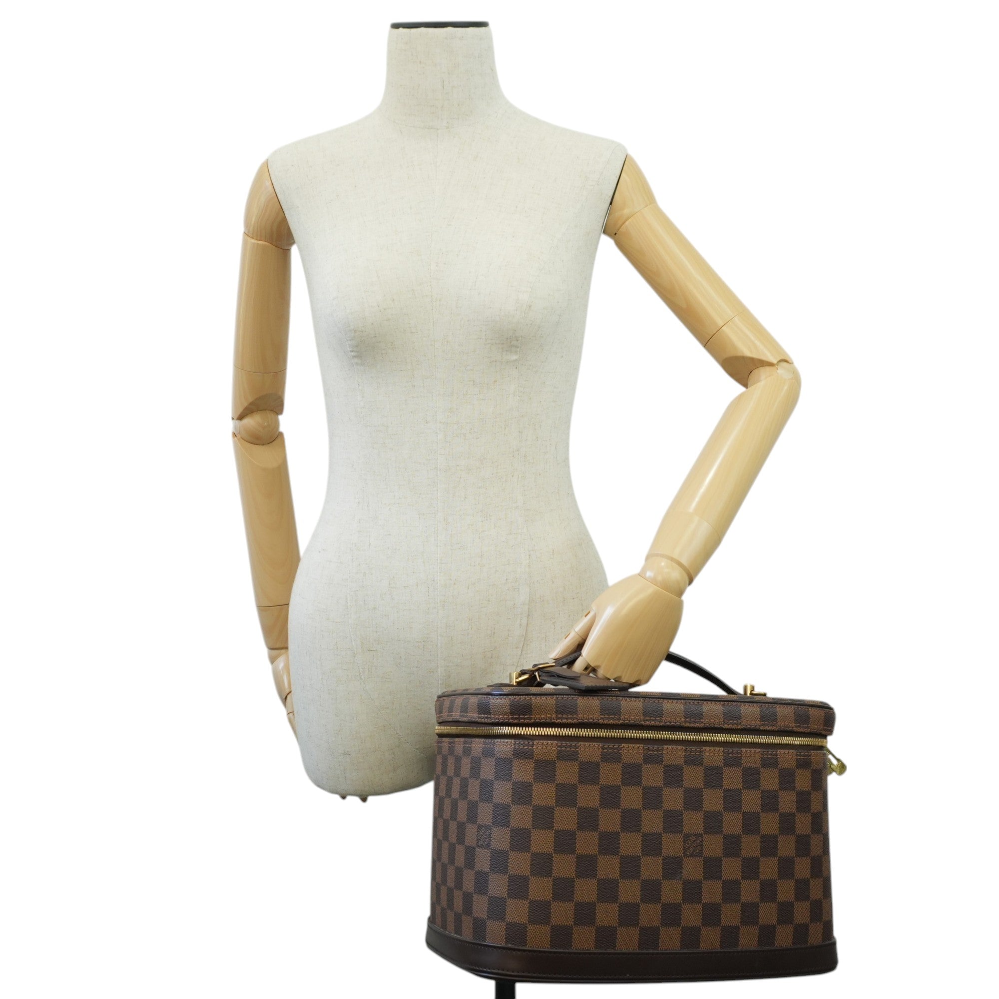 Louis Vuitton Damier Ebene Nice Vanity Case Special Order Used