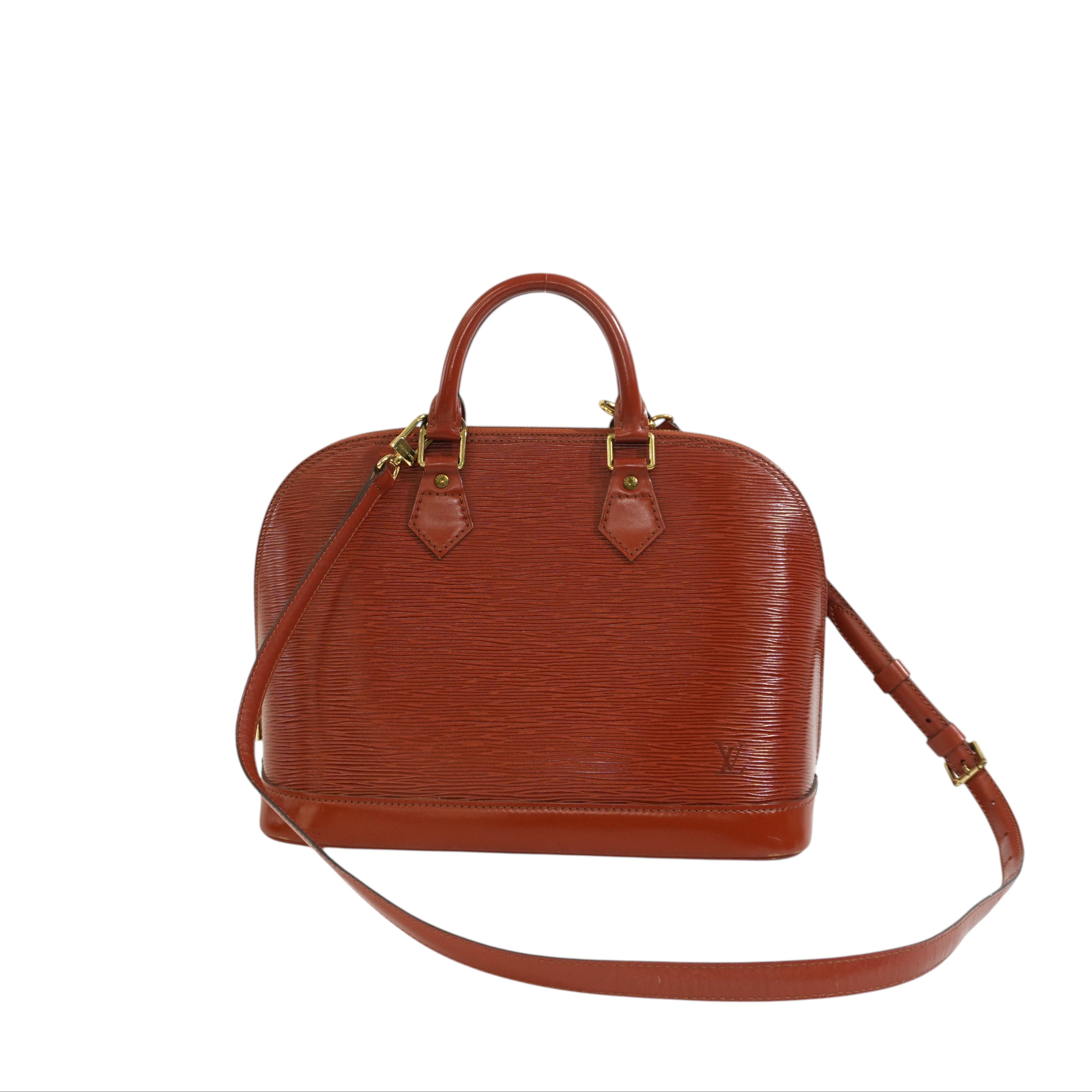 Pre-owned Louis Vuitton Epi Two Way Alma Shoulder Bag Brown