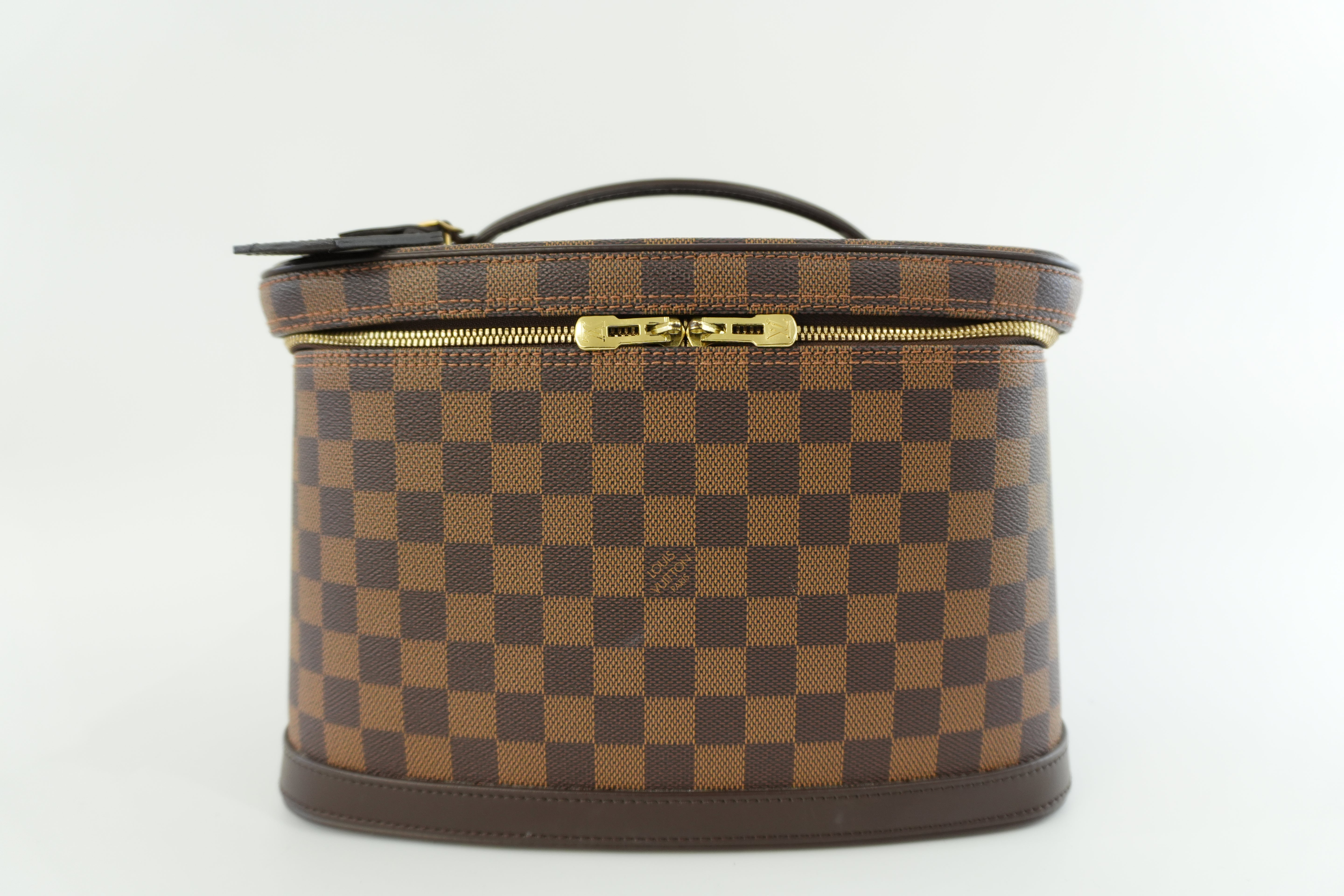 Louis Vuitton Damier Ebene Nice Vanity Case Special Order Used