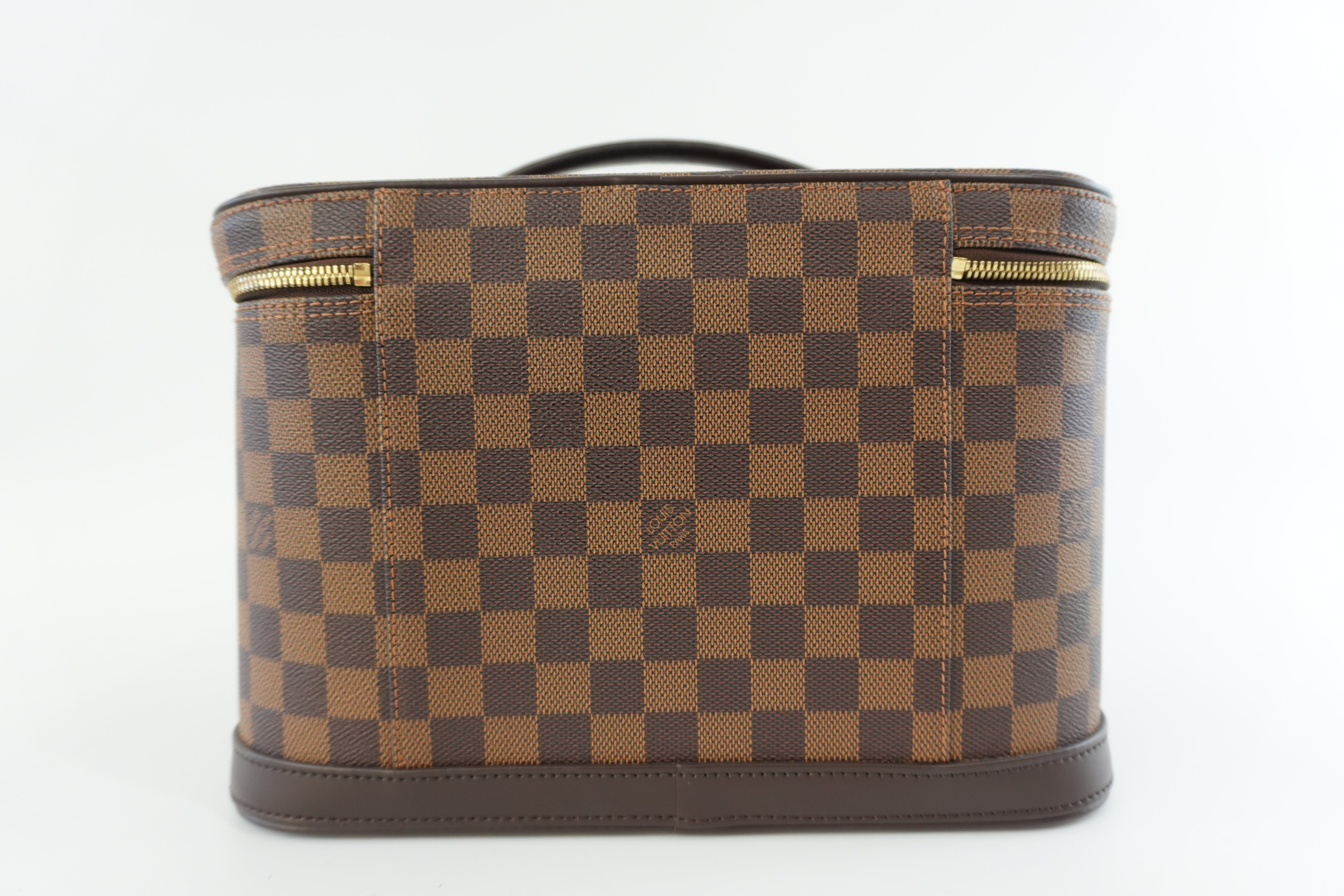 Louis Vuitton Damier Ebene Nice Vanity Case Special Order Used