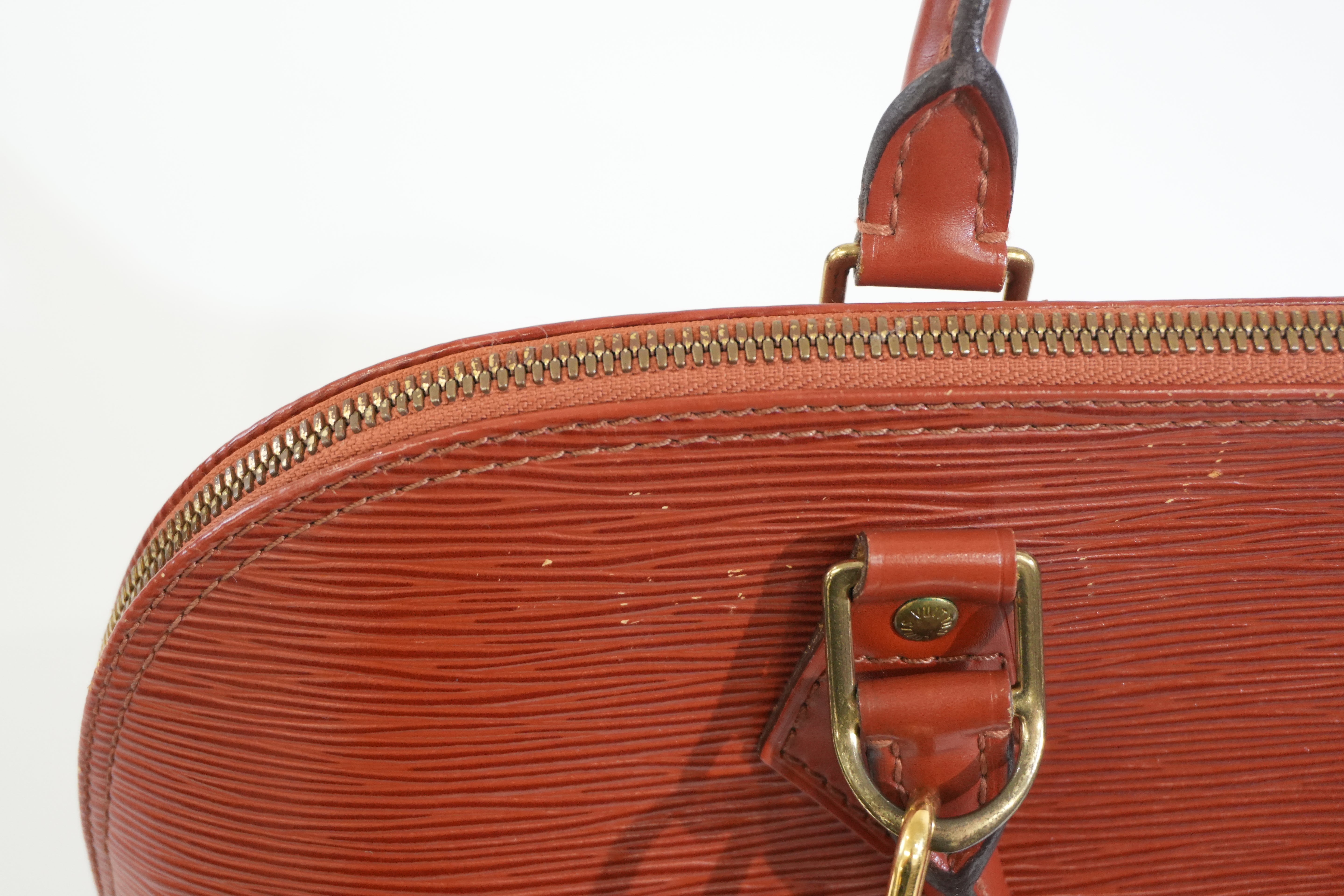 Pre-owned Louis Vuitton Epi Two Way Alma Shoulder Bag Brown