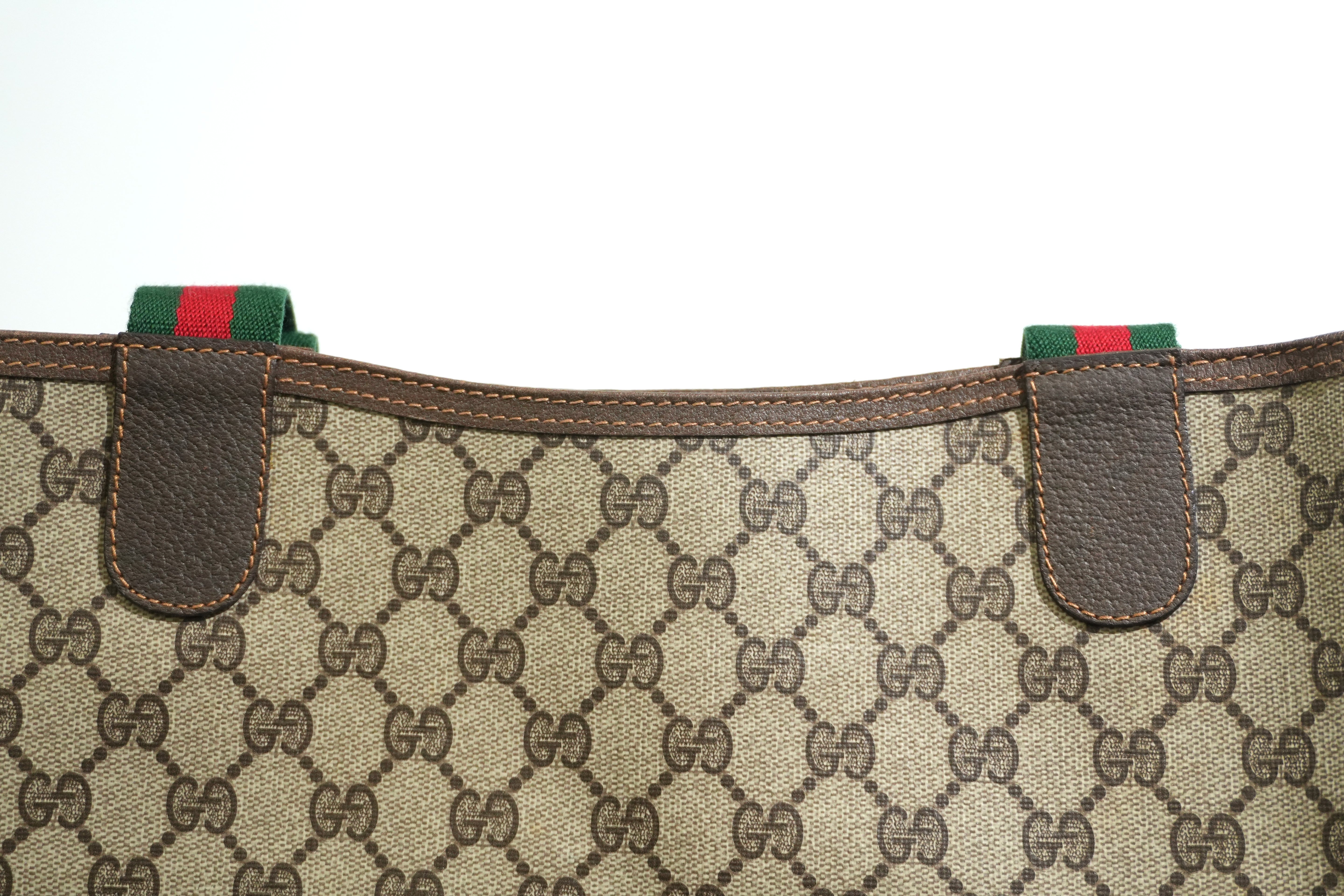 Pre-owned Gucci Ophidia Tote Bag Brown