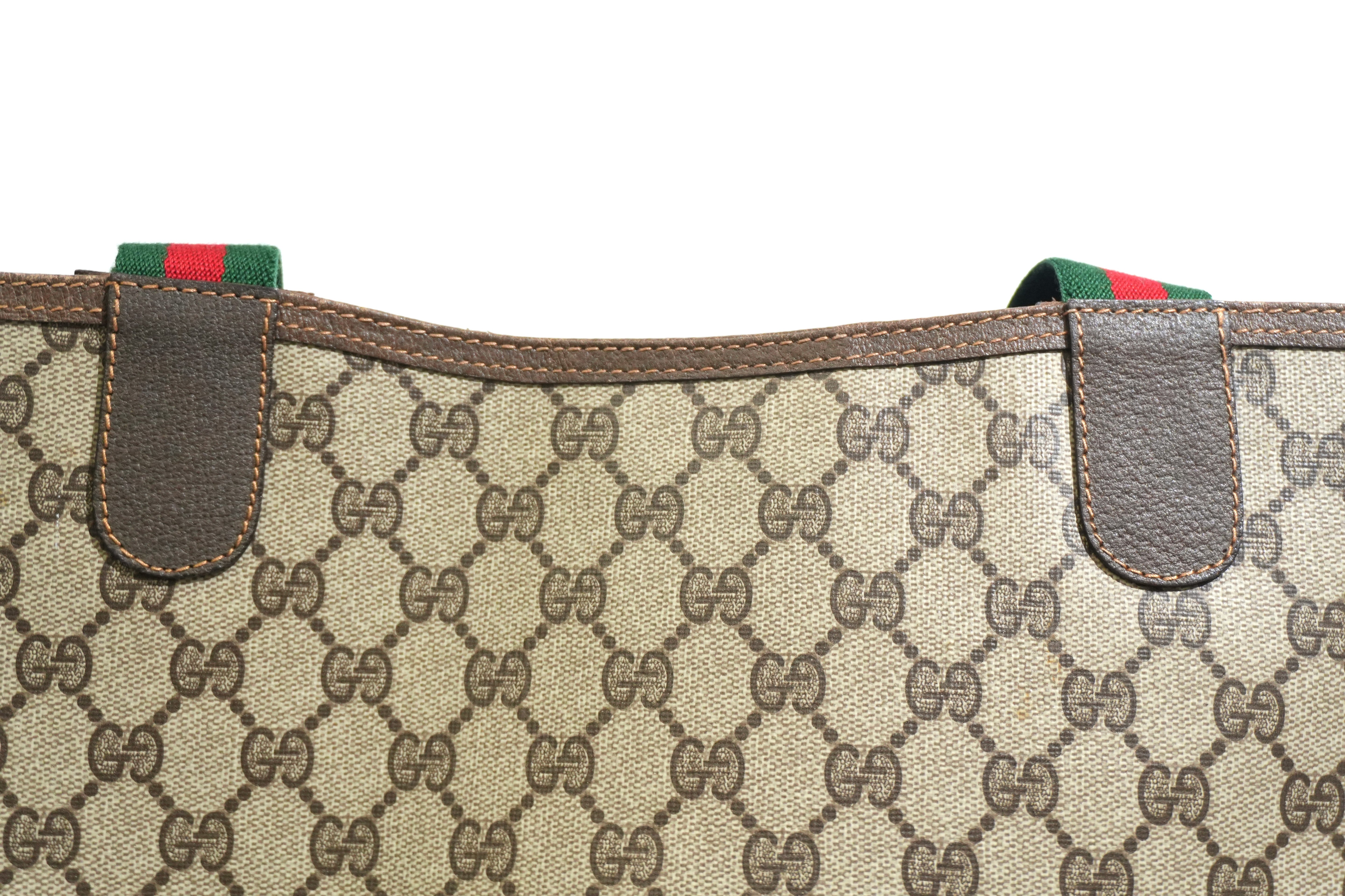 Pre-owned Gucci Ophidia Tote Bag Brown