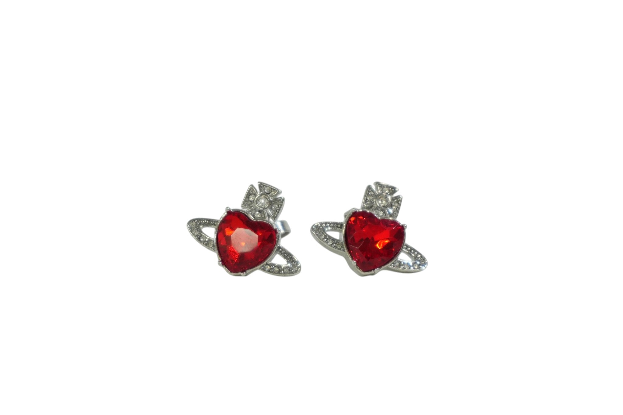 Pre-owned Vivienne Westwood Earrings Red and Silver