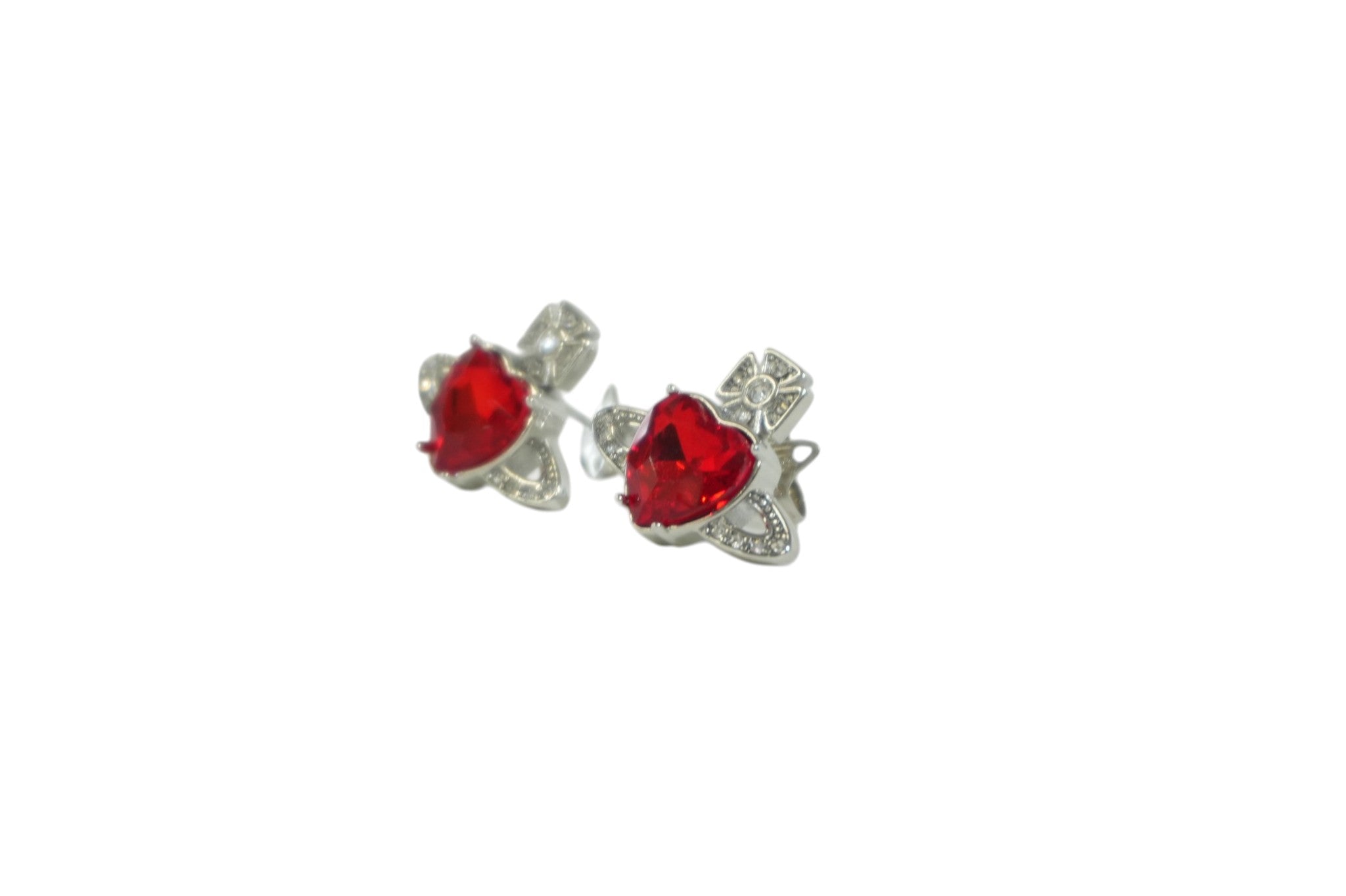 Pre-owned Vivienne Westwood Earrings Red and Silver