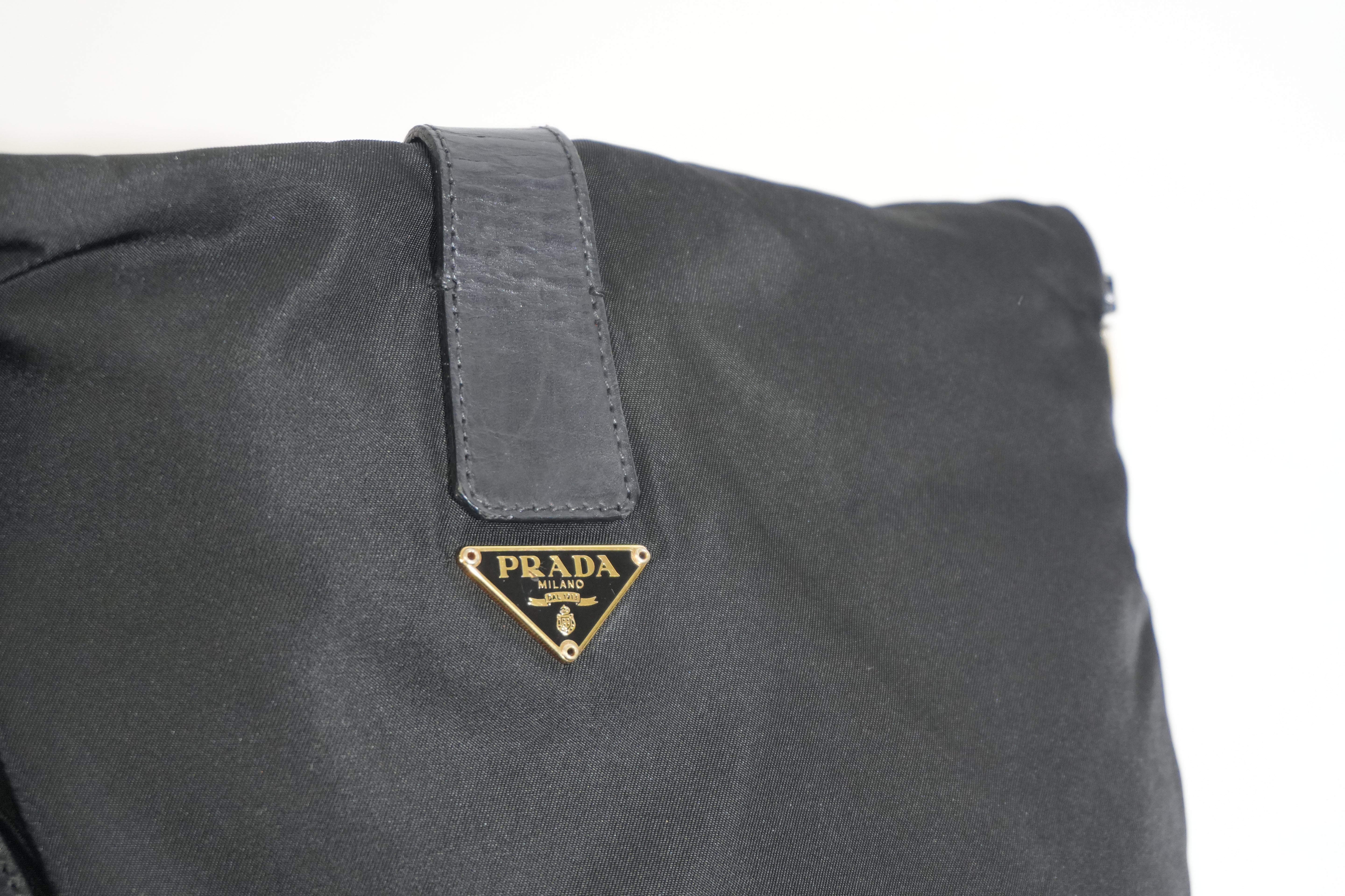 Pre-owned Prada Crossbody Navy Black